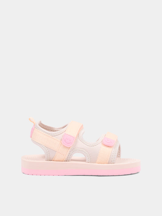 Sandali rosa per neonata e bambina con logo,Molo,7S26U301 5606