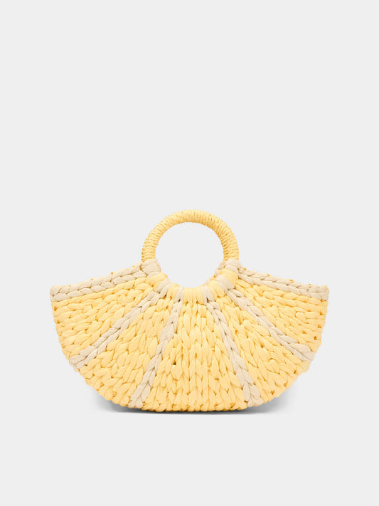 Borsa mare Lemon Straw Bag gialla per bambina,Molo,7S26Y402 2936