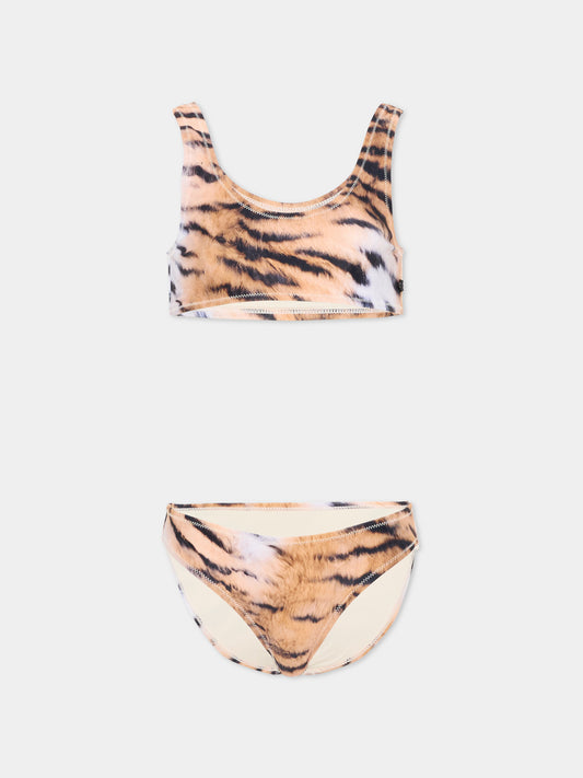 Bikini multicolor Nola per bambina animalier,Molo,8S26P112 9534