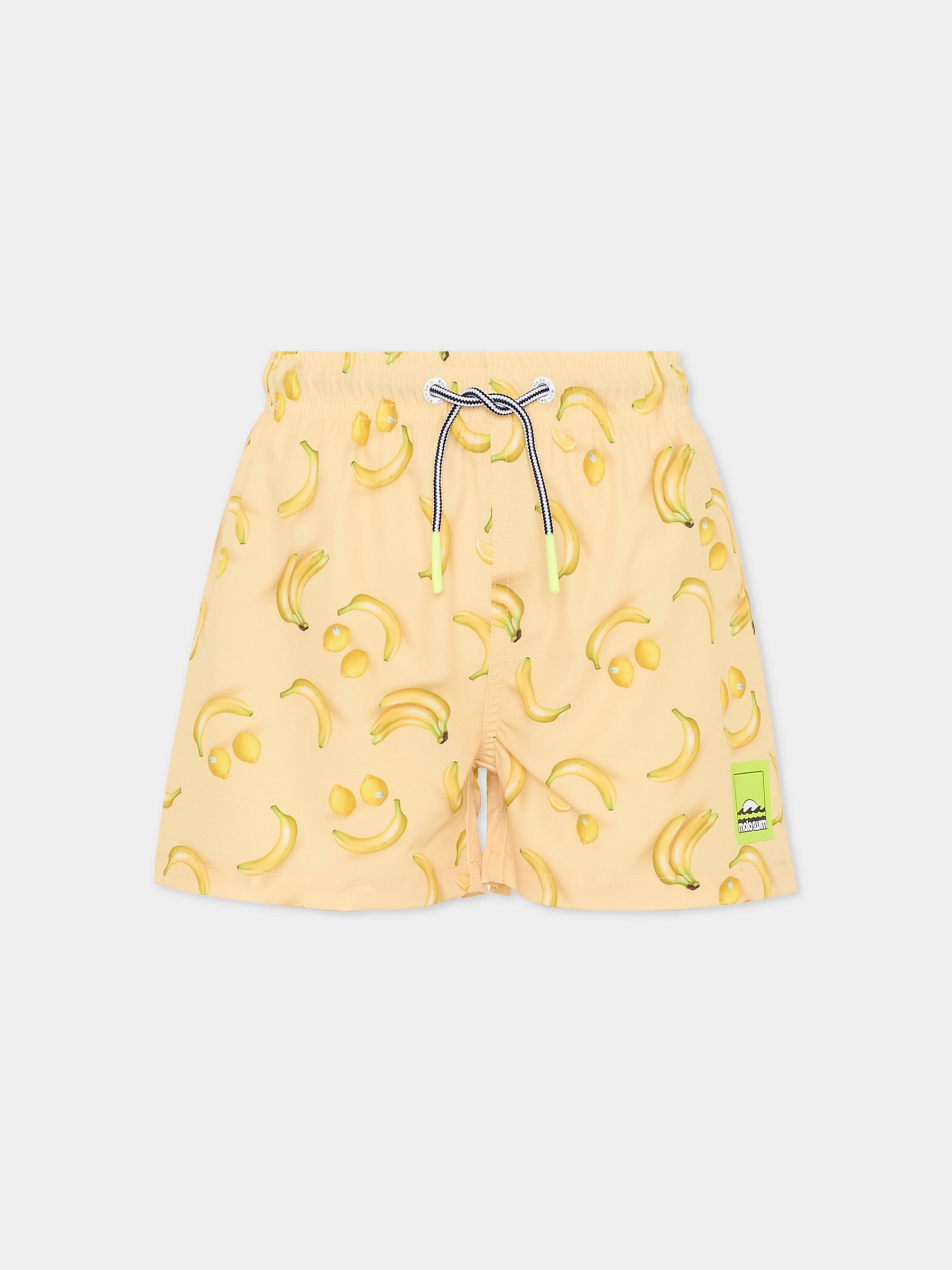 Boxer mare Niko giallo per bambino con banane e limoni,Molo,8S26P402 9501