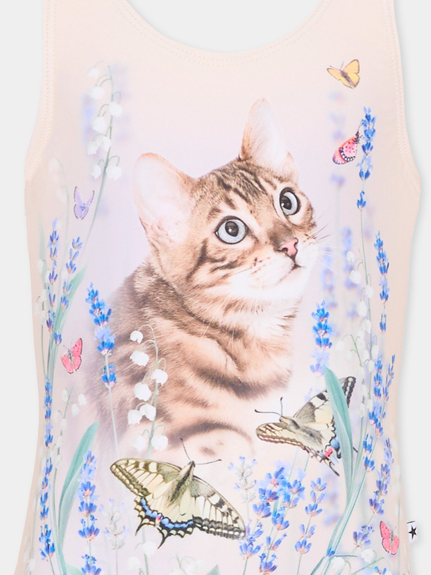 Costume intero Nika multicolor per bambina con gatto,Molo,8S26P509 5201