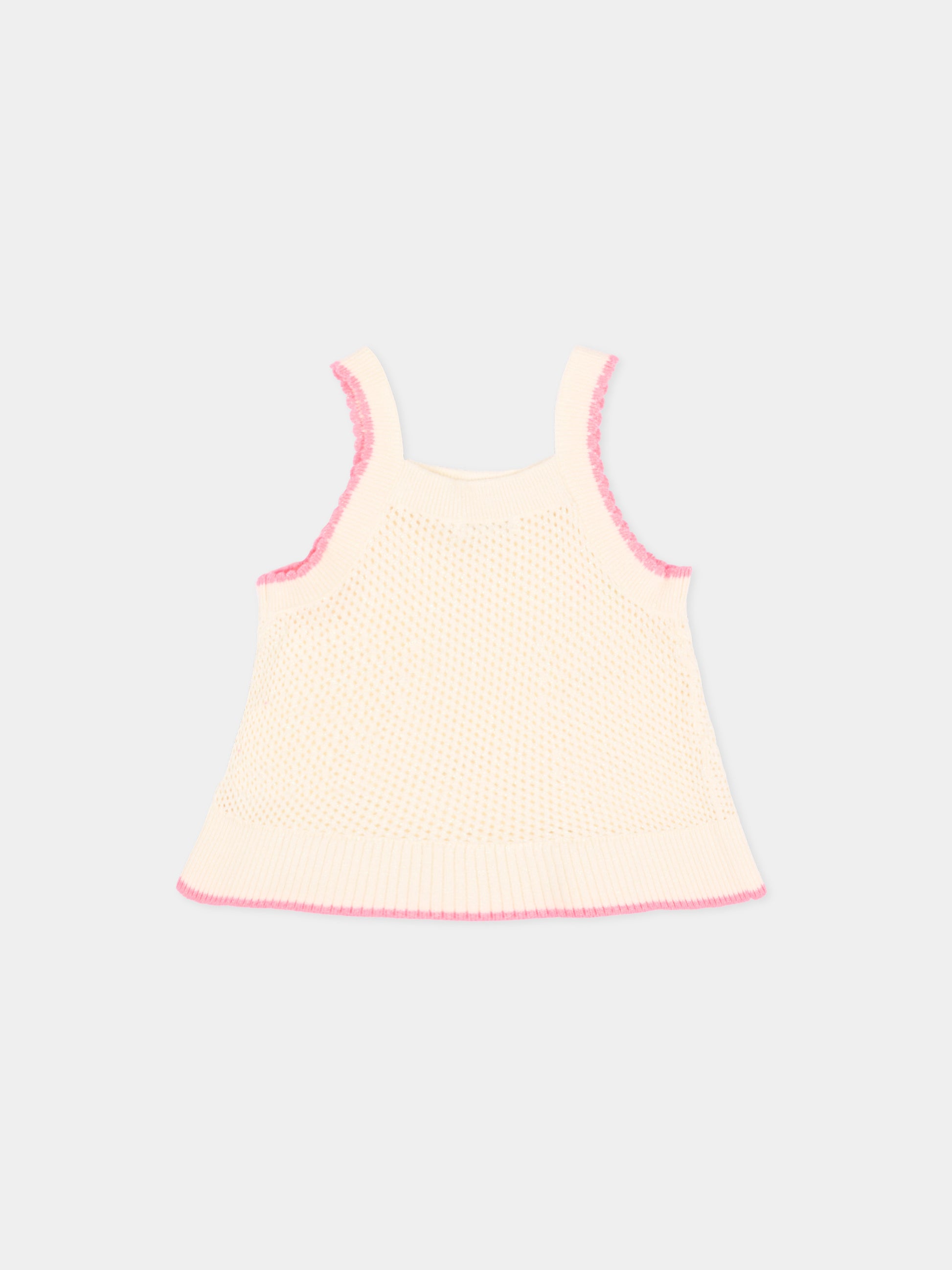 Top avorio per neonata con cuori,Billieblush,U21784 148