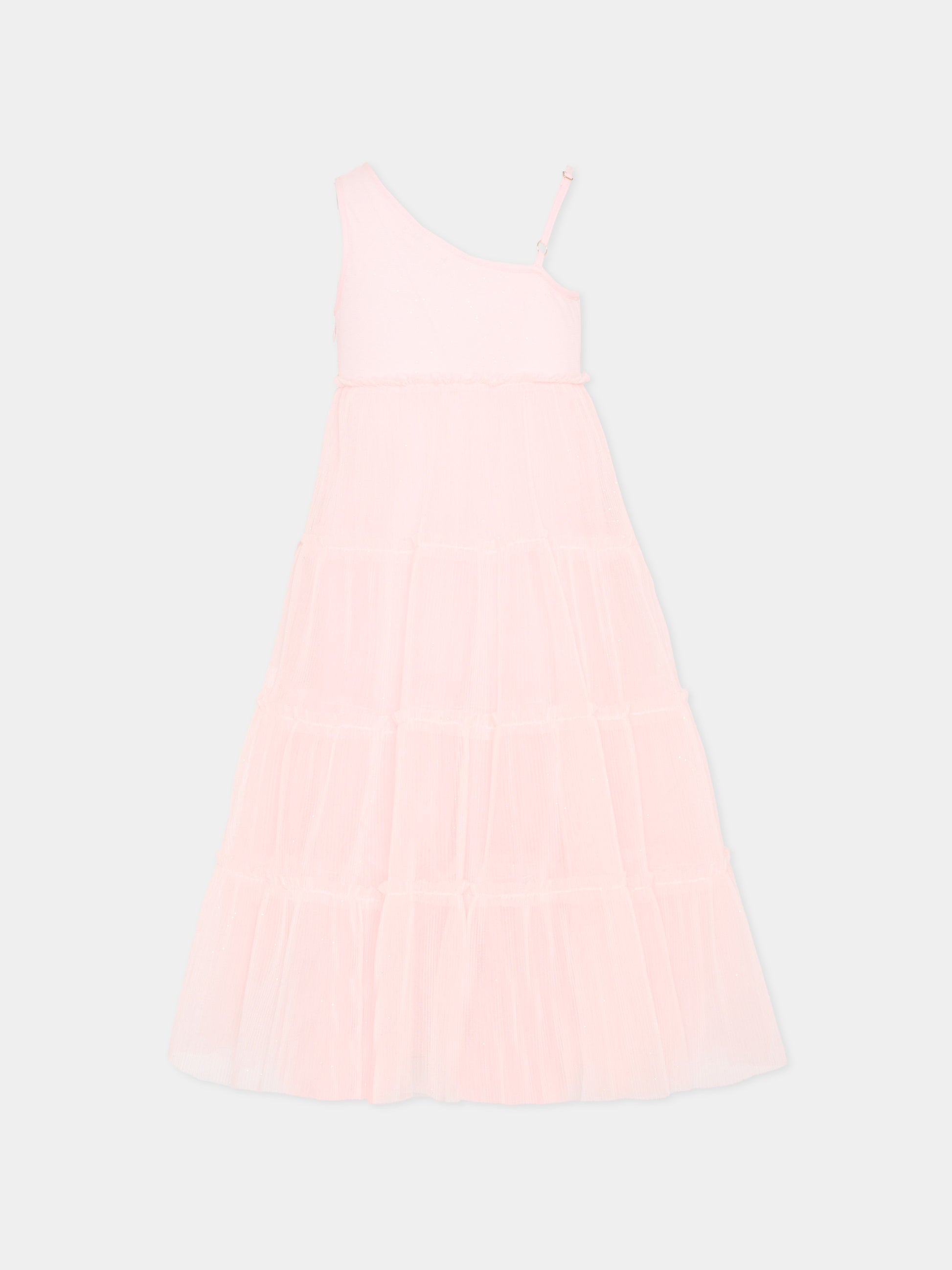 Vestito rosa elegante per bambina,Billieblush,U21845 44L