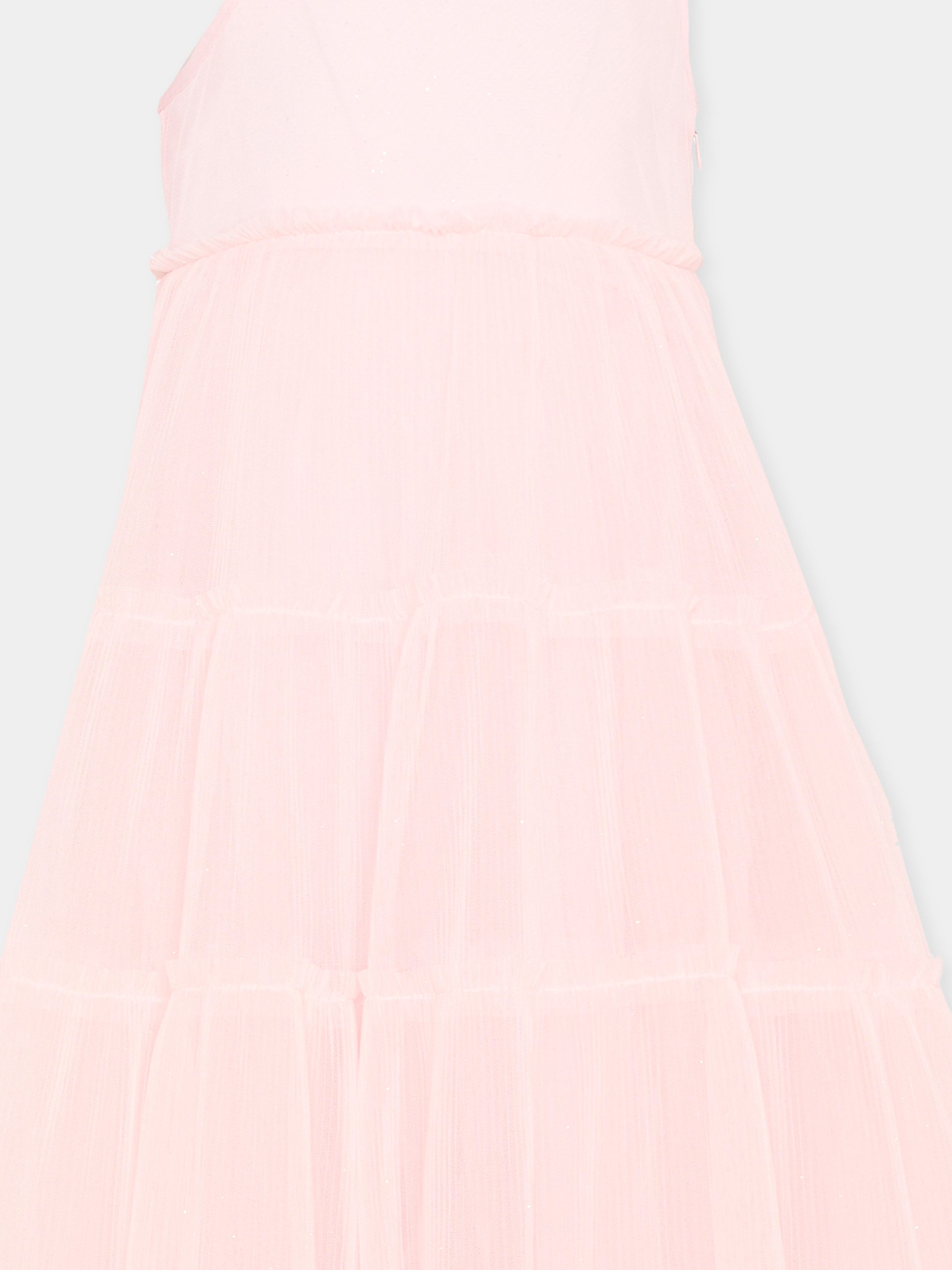 Vestito rosa elegante per bambina,Billieblush,U21845 44L