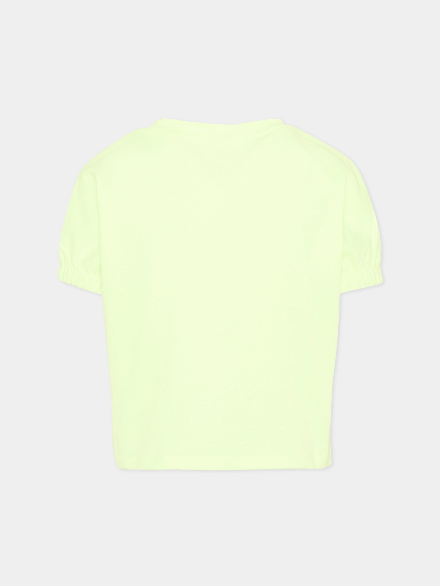 T-shirt gialla per bambina con gelato,Billieblush,U21936 552