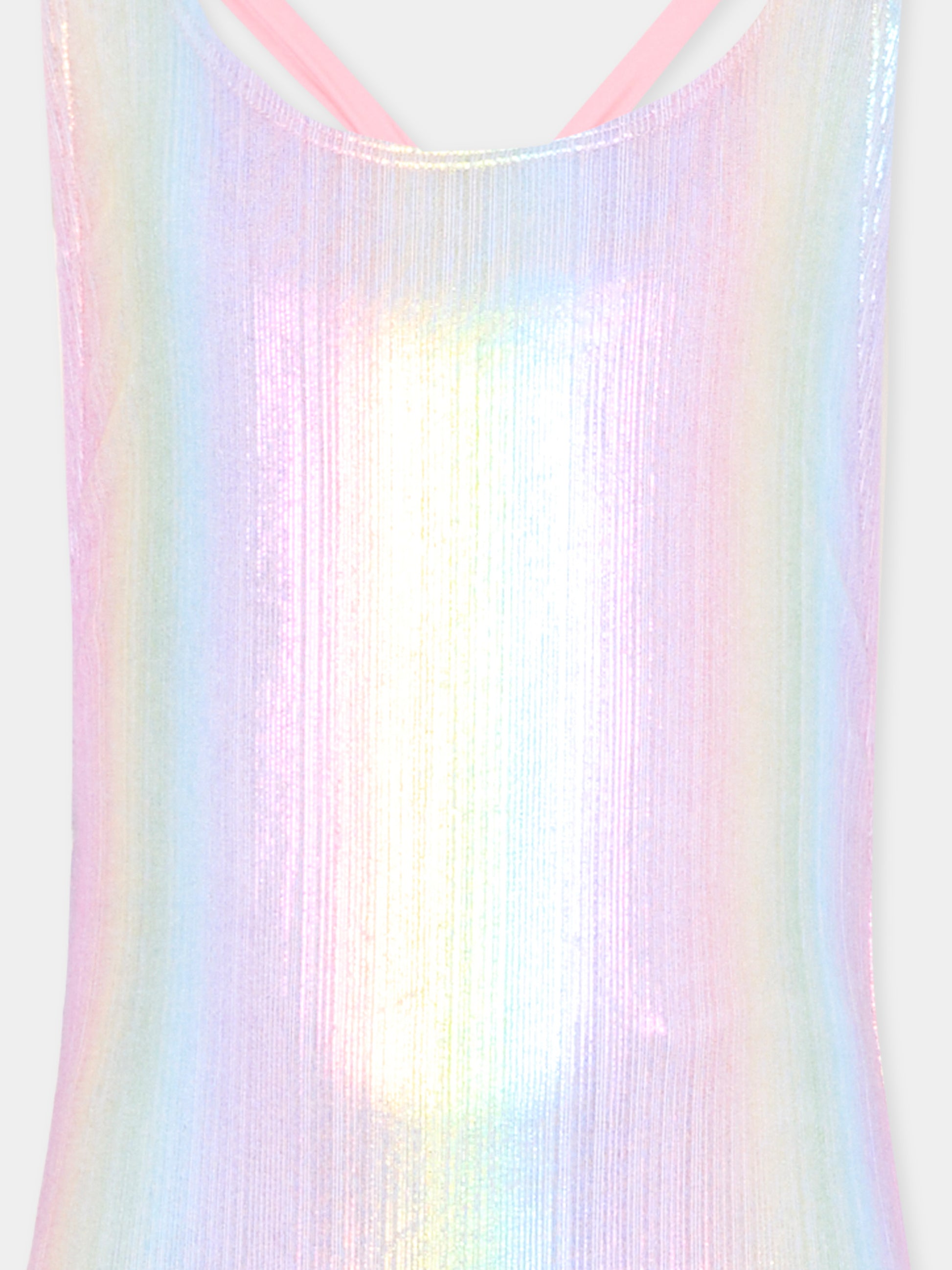 Costume intero multicolor per bambina con fiocco,Billieblush,U21964 Z41