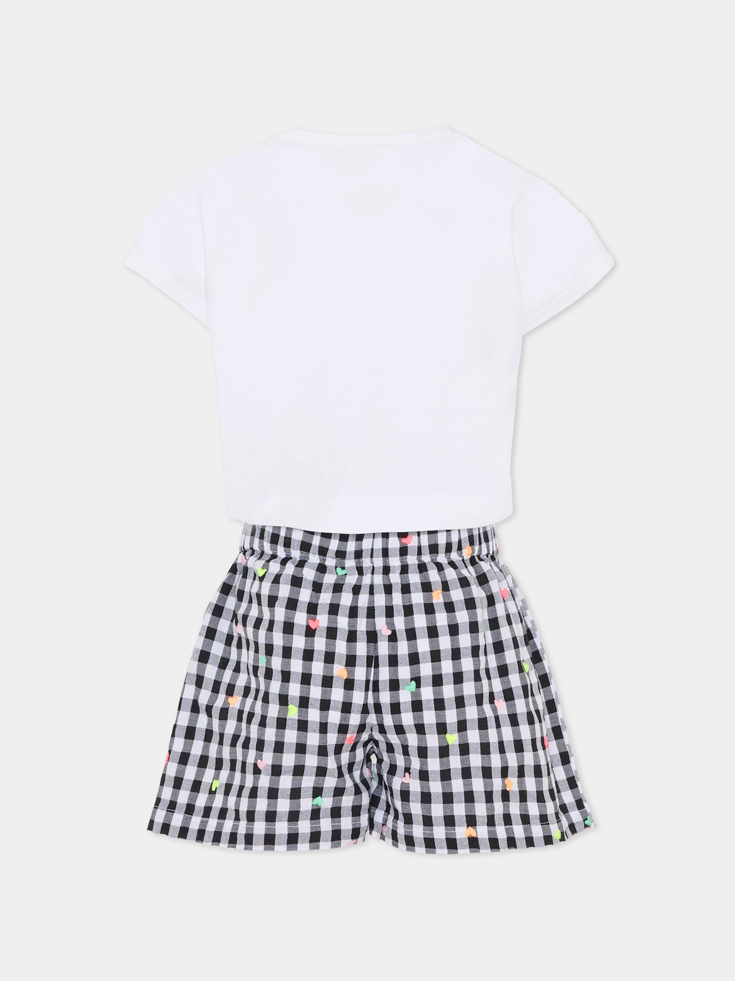 Completo multicolor per bambina con cuore,Billieblush,U21981 10P