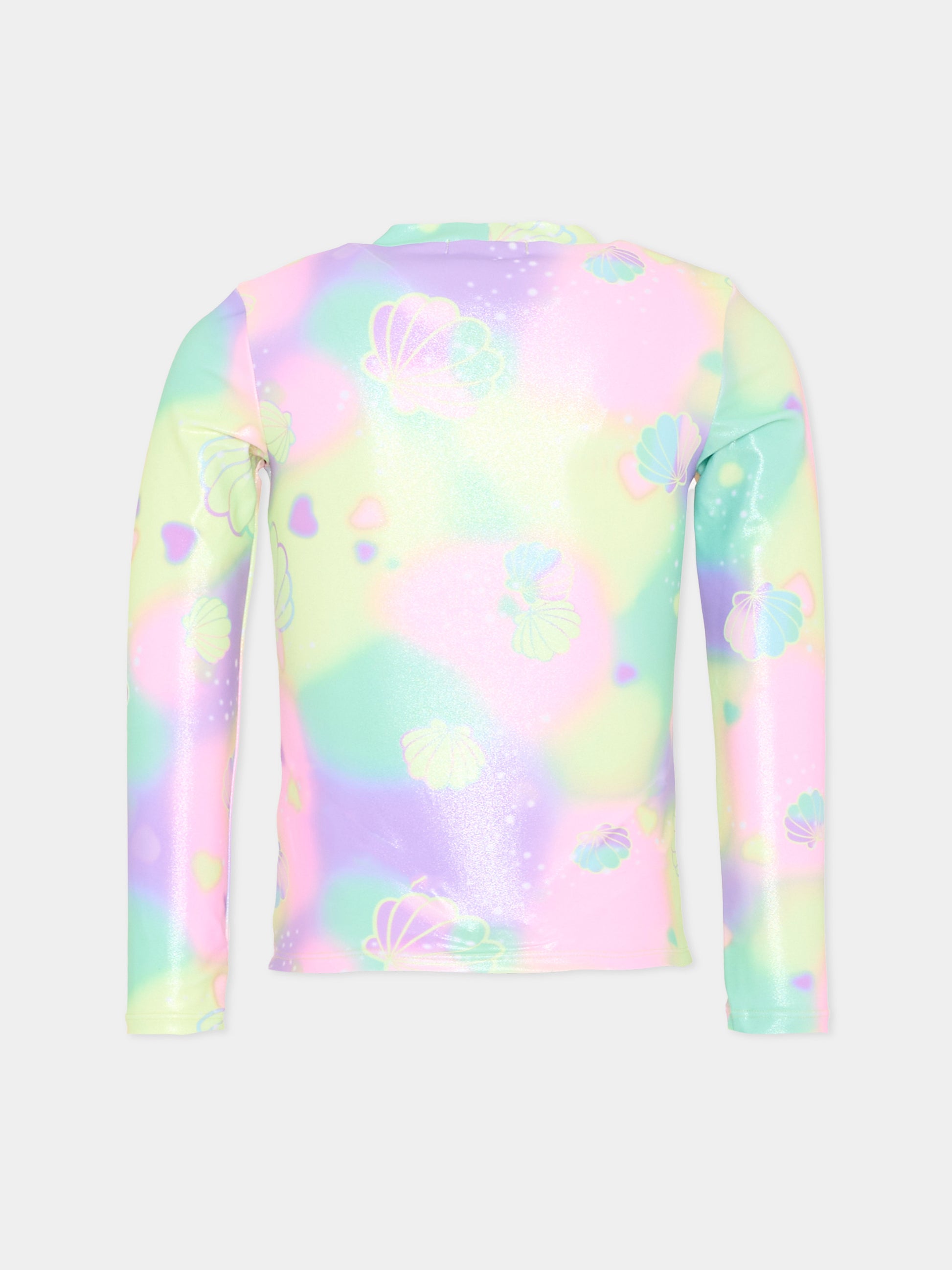 T-shirt Anti UV multicolor per bambina,Billieblush,U21988 929