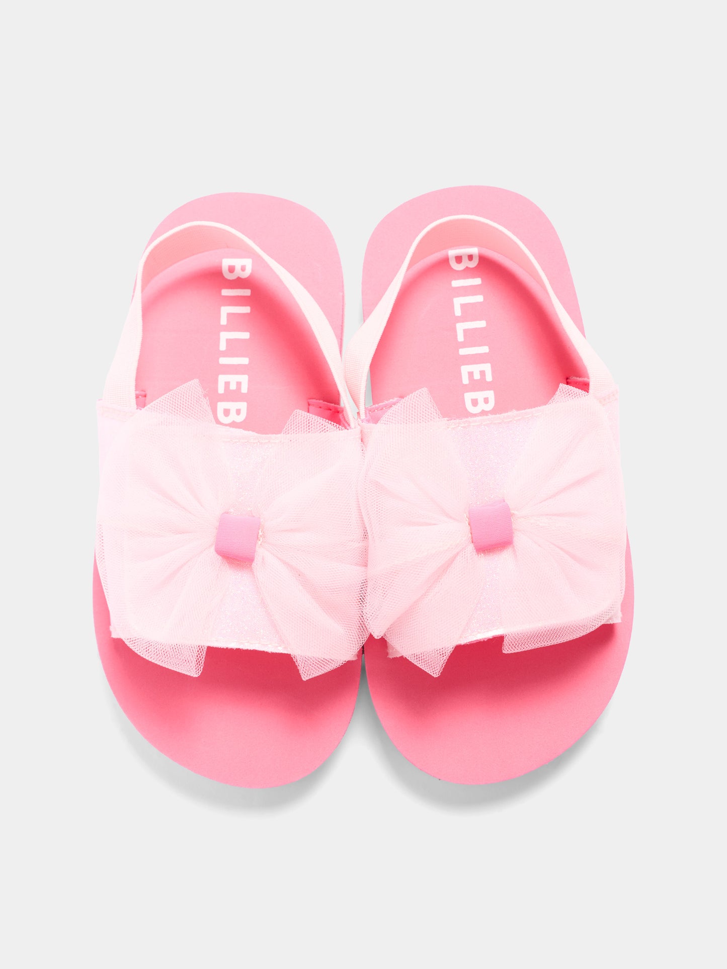Sandali rosa per bambina con maxi fiocco,Billieblush,U22007 44L
