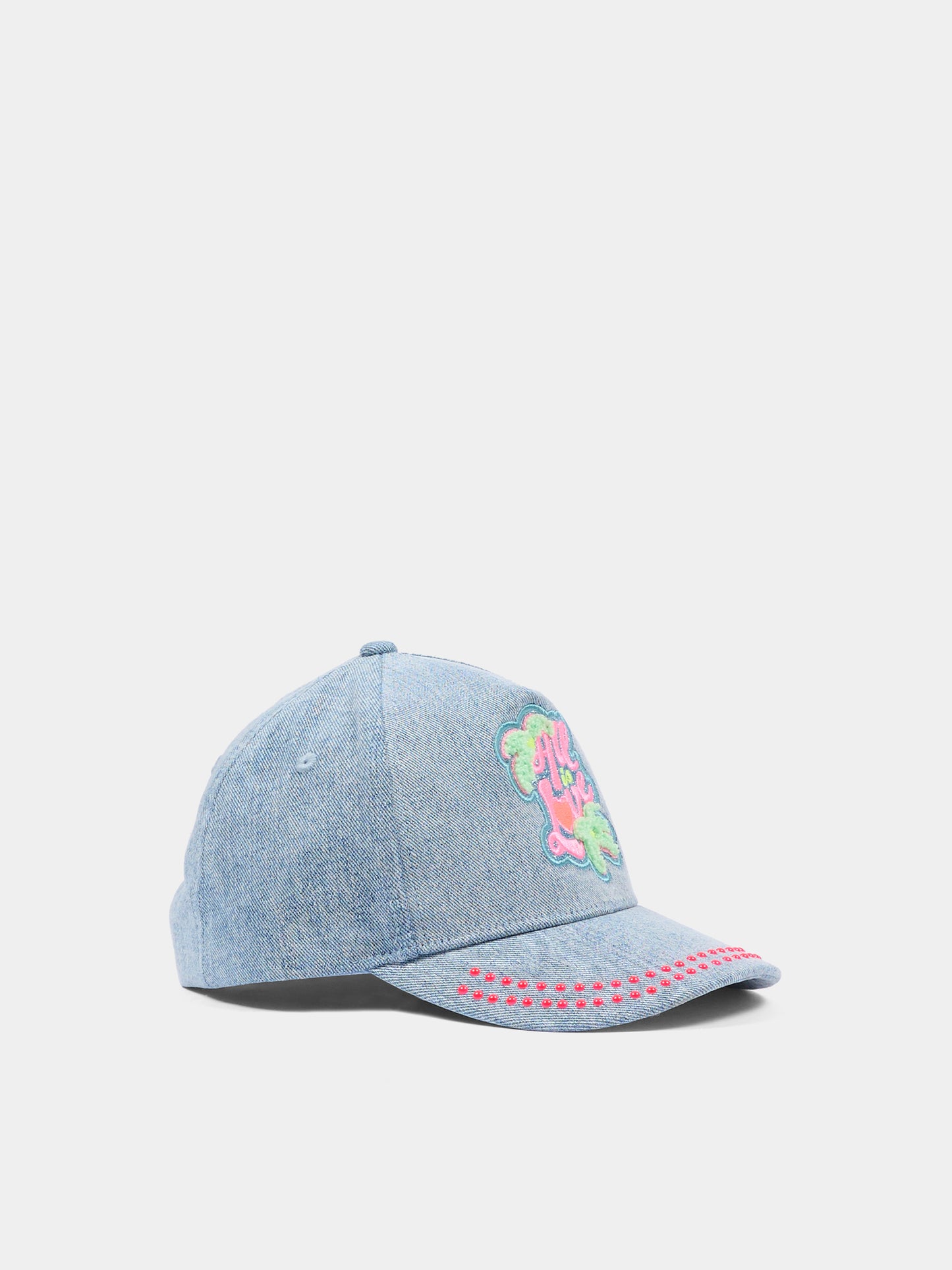 Cappello denim per bambina con ricamo,Billieblush,U22015 Z22
