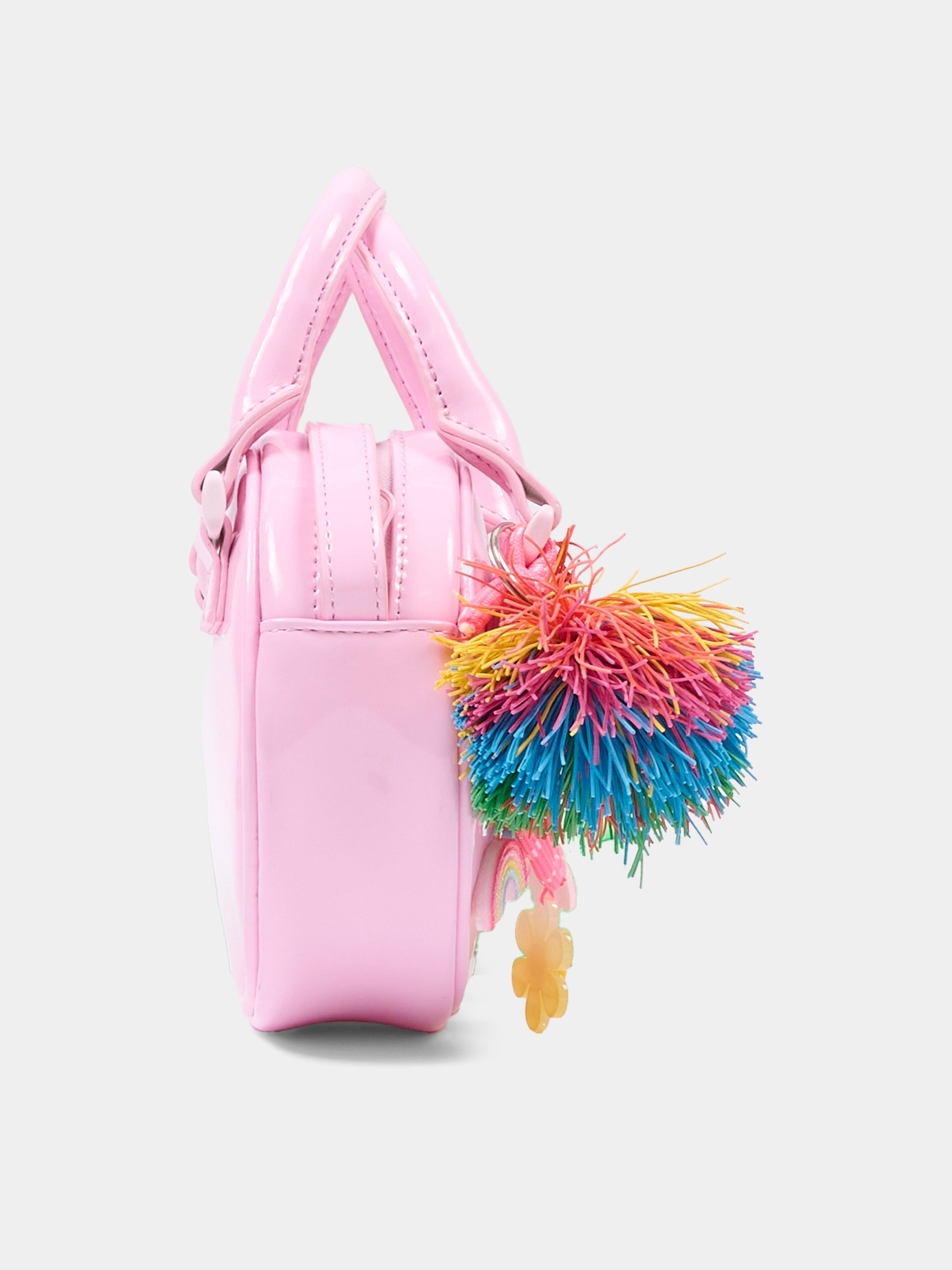 Pochette rosa per bambina con charms,Billieblush,U22045 46N