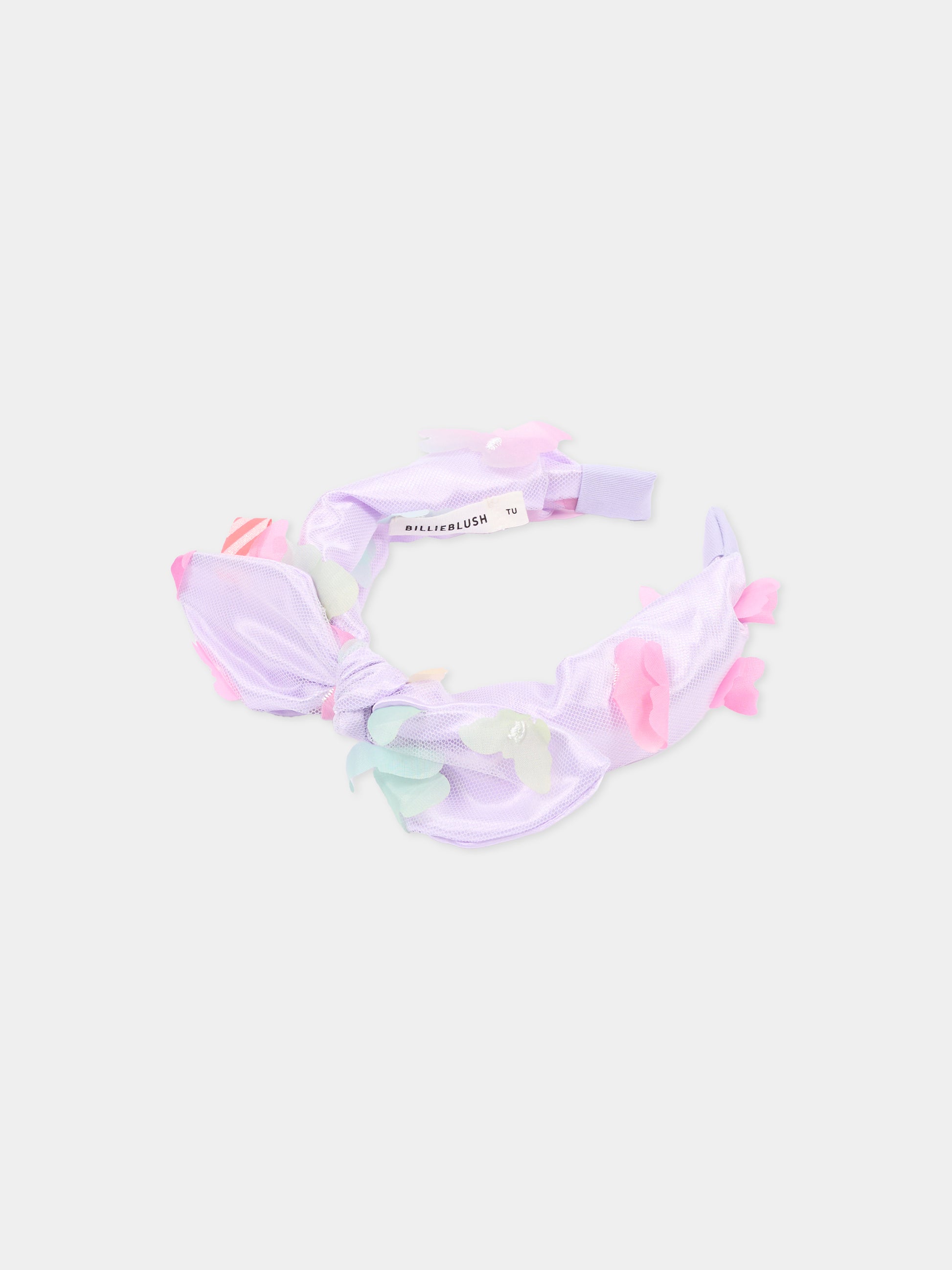 Cerchietto lilla per bambina con farfalle,Billieblush,U22059 Z41