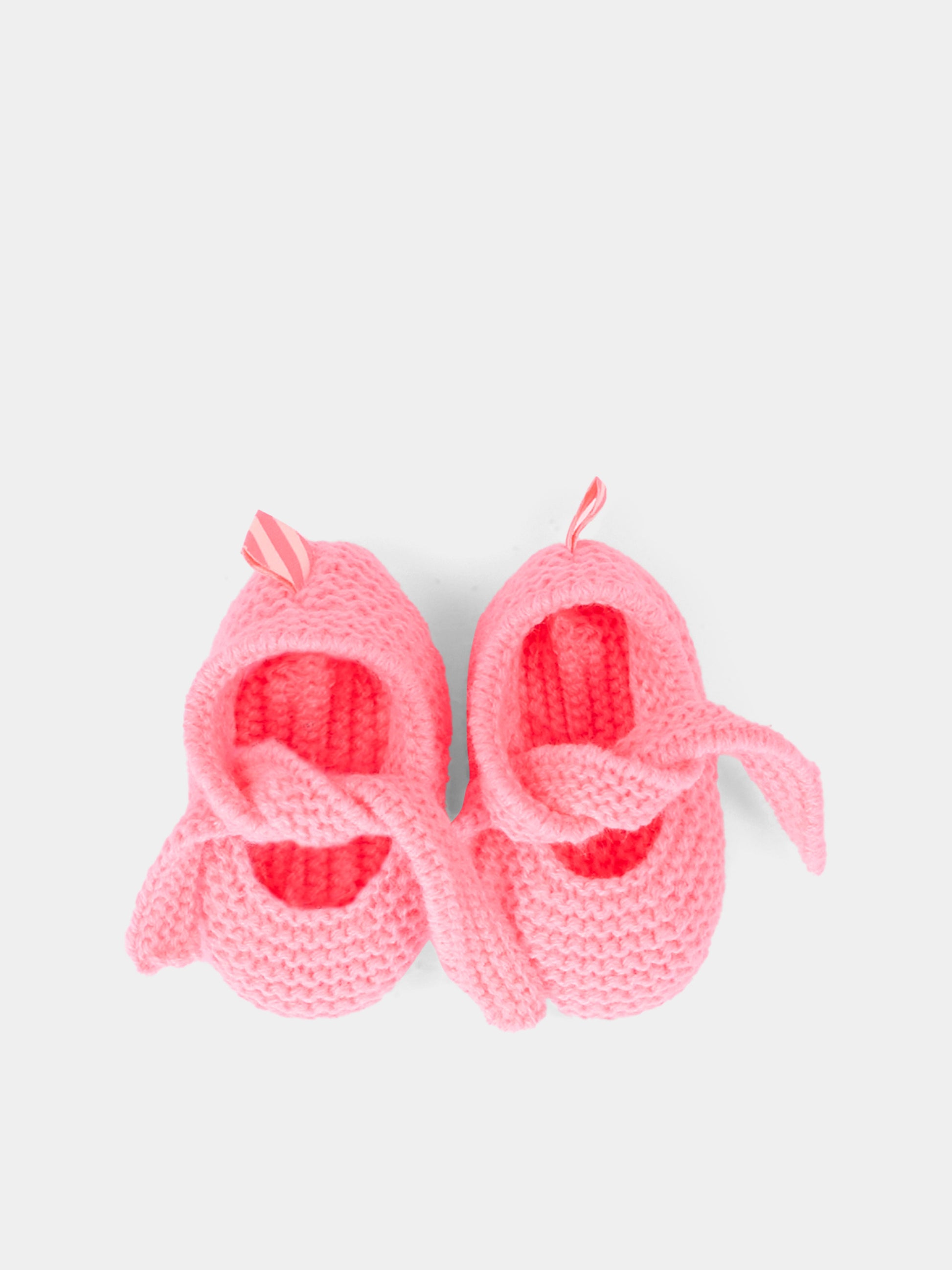 Babbucce fucsia per neonata in maglia,Billieblush,U22084 499