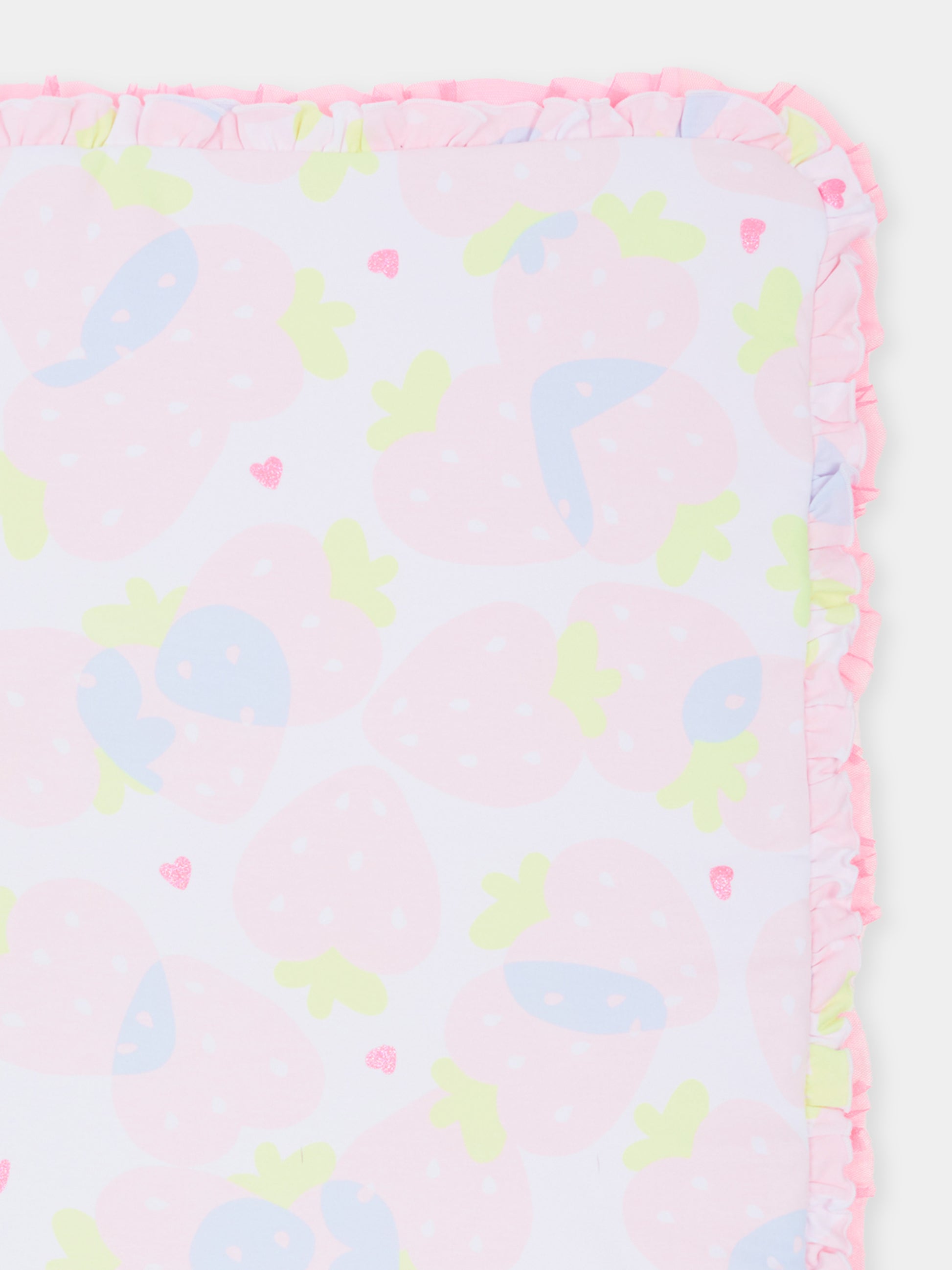 Coperta multicolor per neonata con fragola,Billieblush,U22088 10P