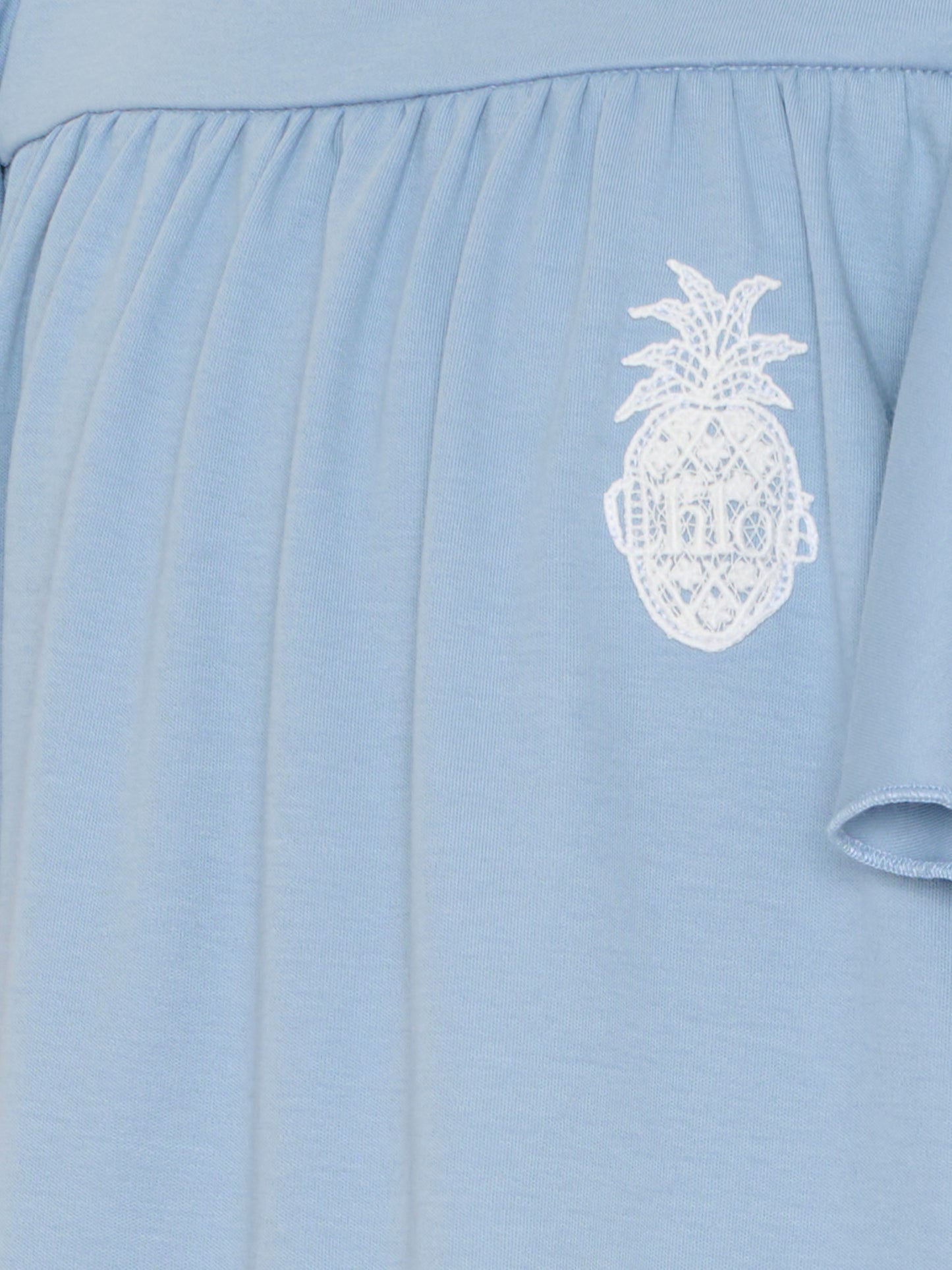 Vestito celeste per bambina con ananas,Chloé Kids,C20818 821