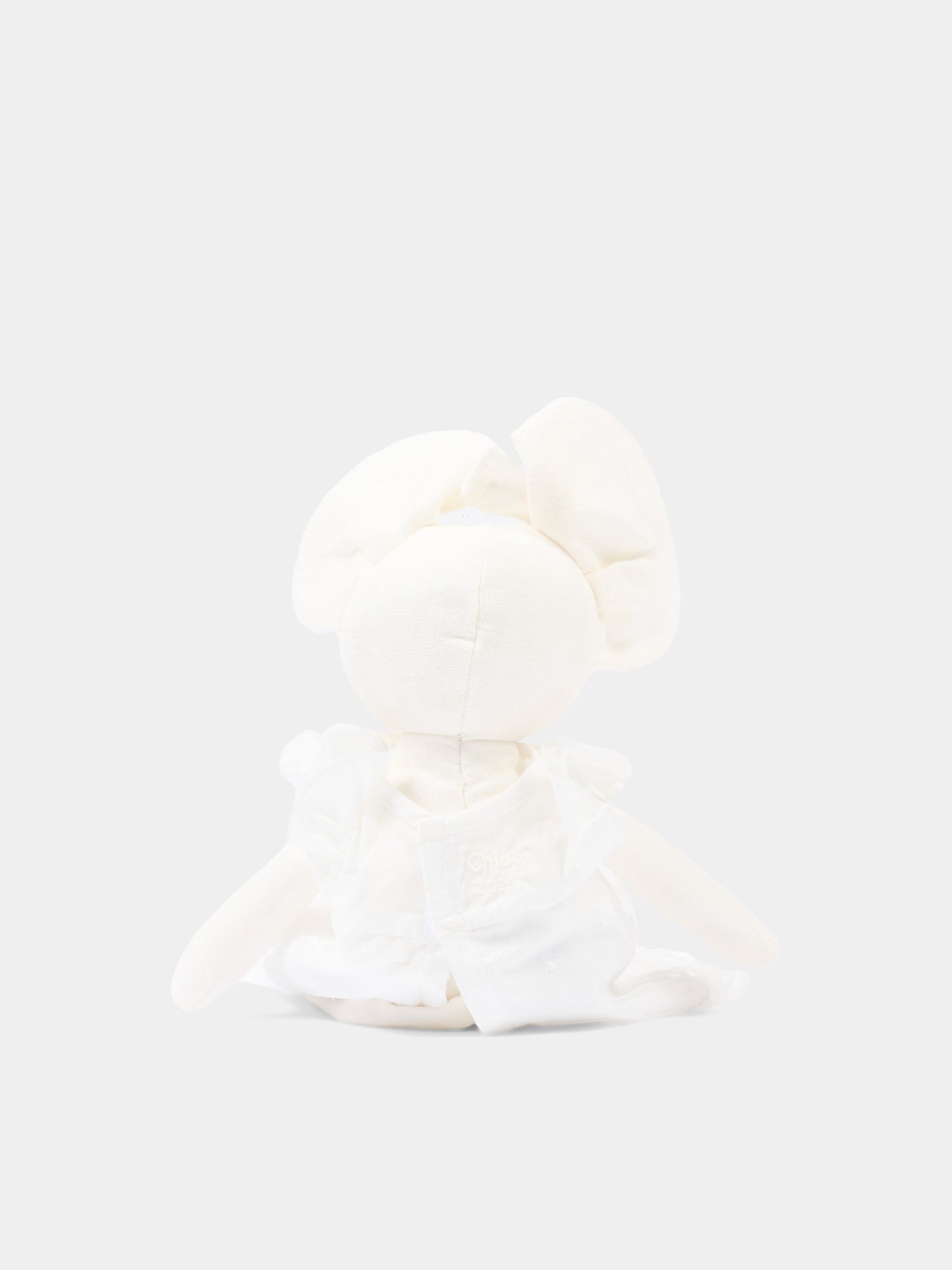 Doudou avorio per neonata con topolino,Chloé Kids,C20939 117