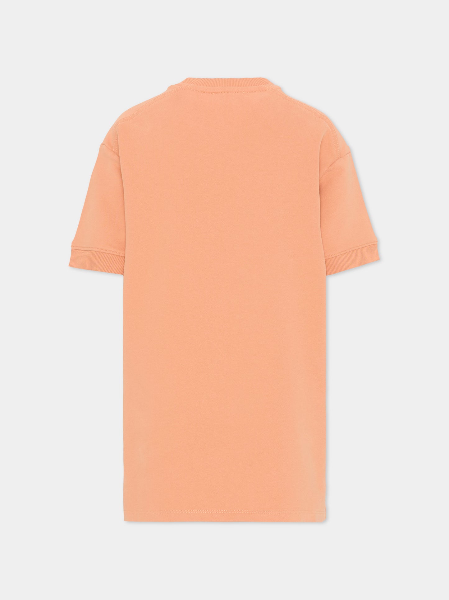 Vestito arancione per bambina con logo,Chloé Kids,C21230 43A