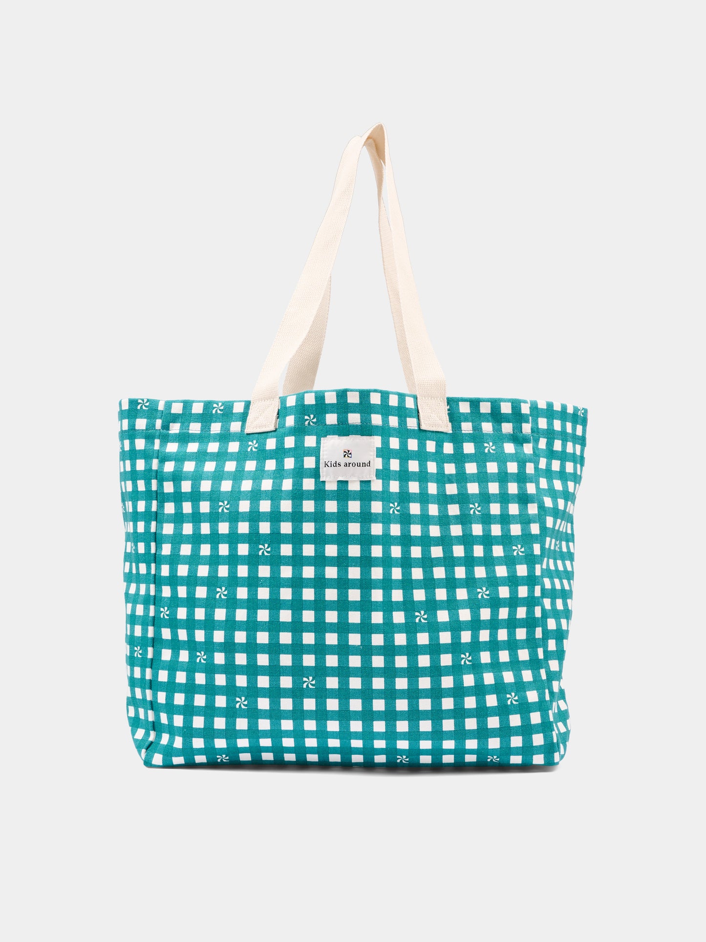 Borsa mare verde per bambina con scritta,Kids Around,L00074 627