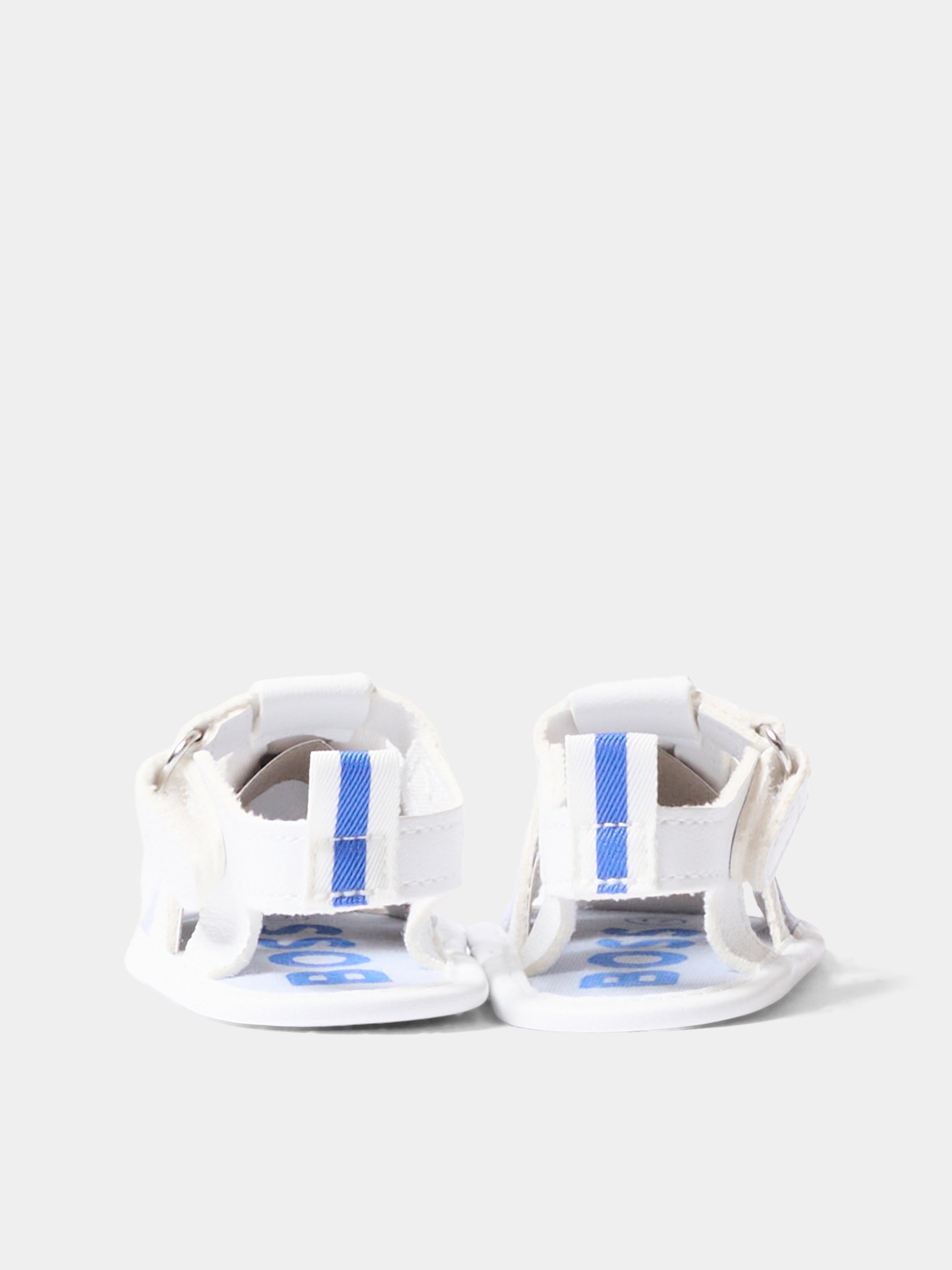 Sandali multicolor per neonato con logo,Boss,J52834 813