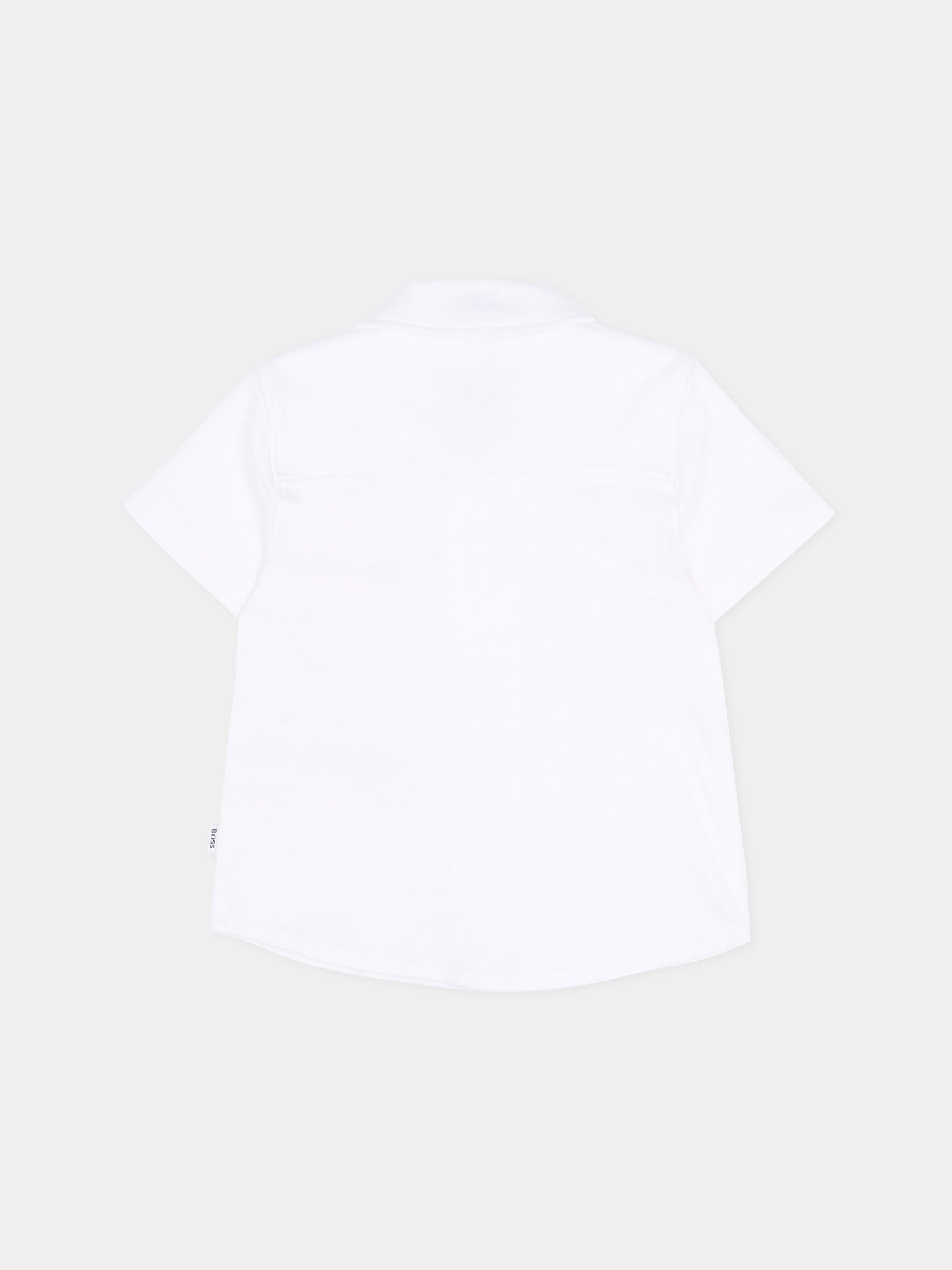 Camicia celeste per neonato con logo,Boss,J52845 10P