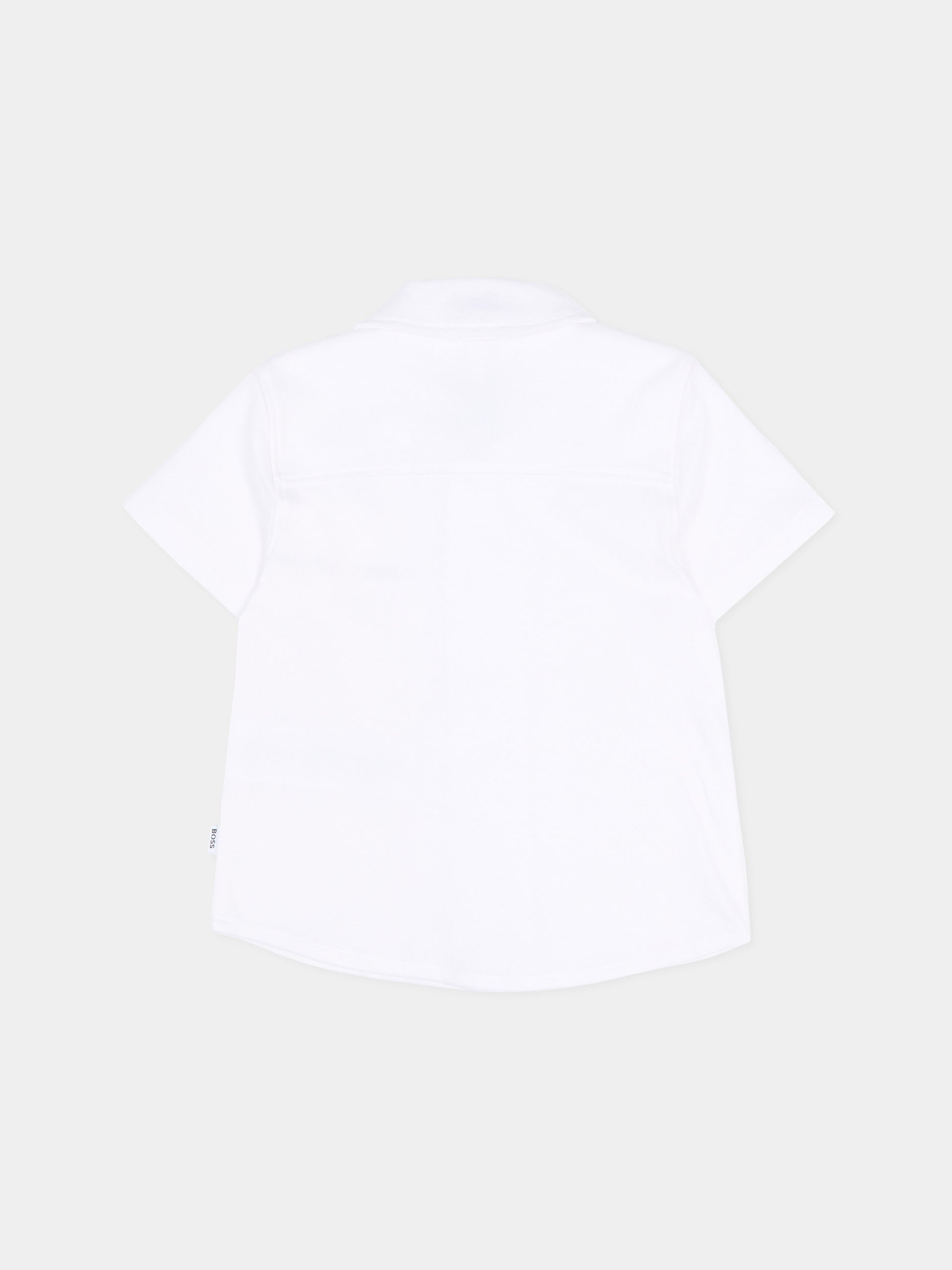 Camicia celeste per neonato con logo,Boss,J52845 10P