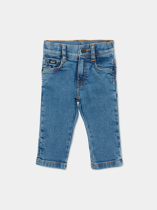 Jeans denim per neonato con logo,Boss,J52857 Z18