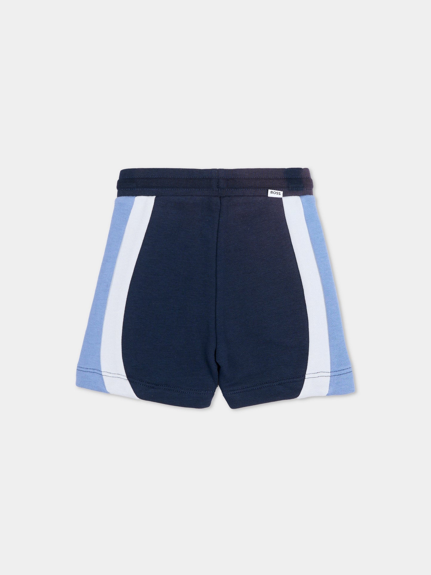 Shorts blu per neonato con logo,Boss,J52873 849