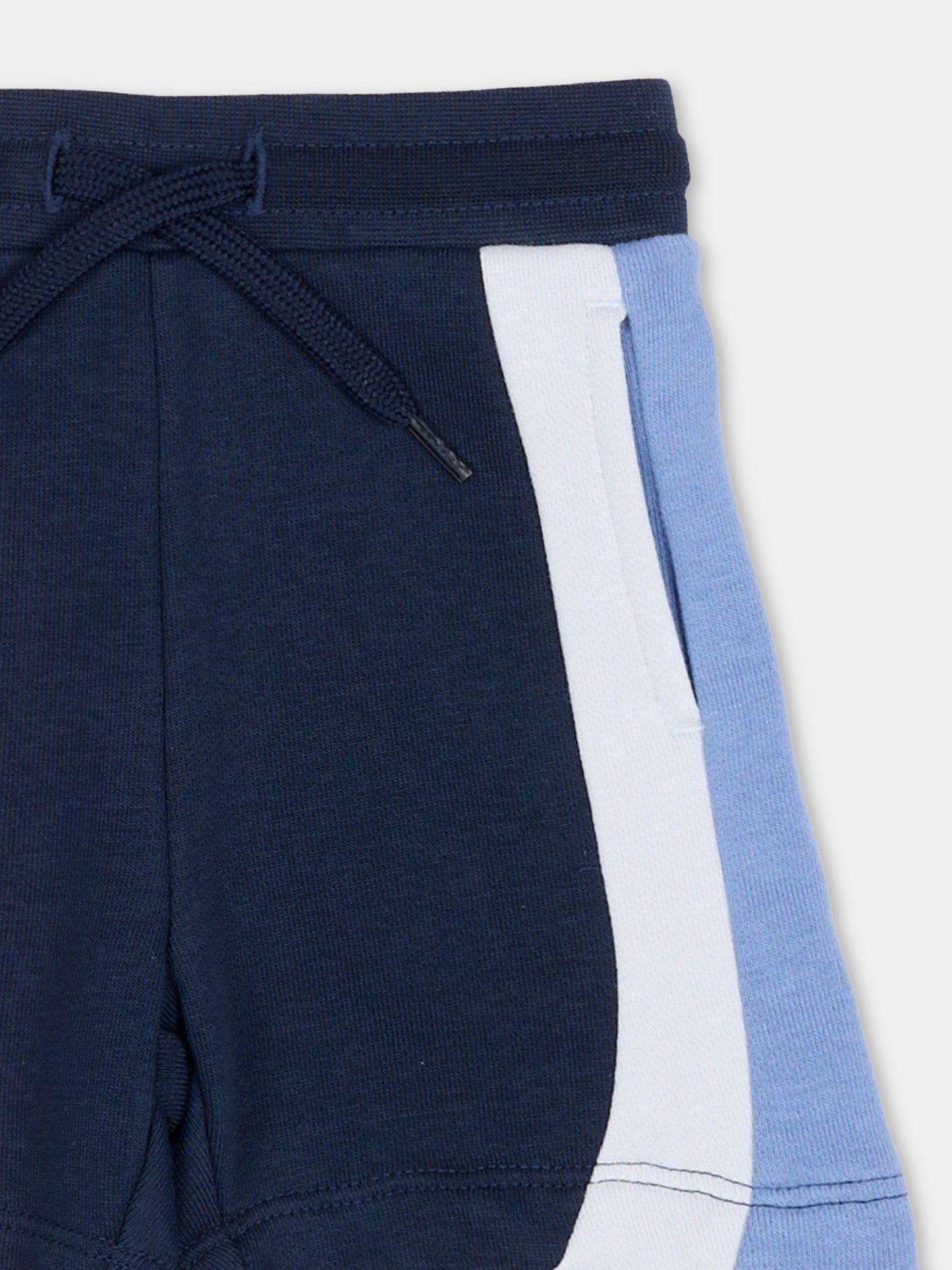 Shorts blu per neonato con logo,Boss,J52873 849