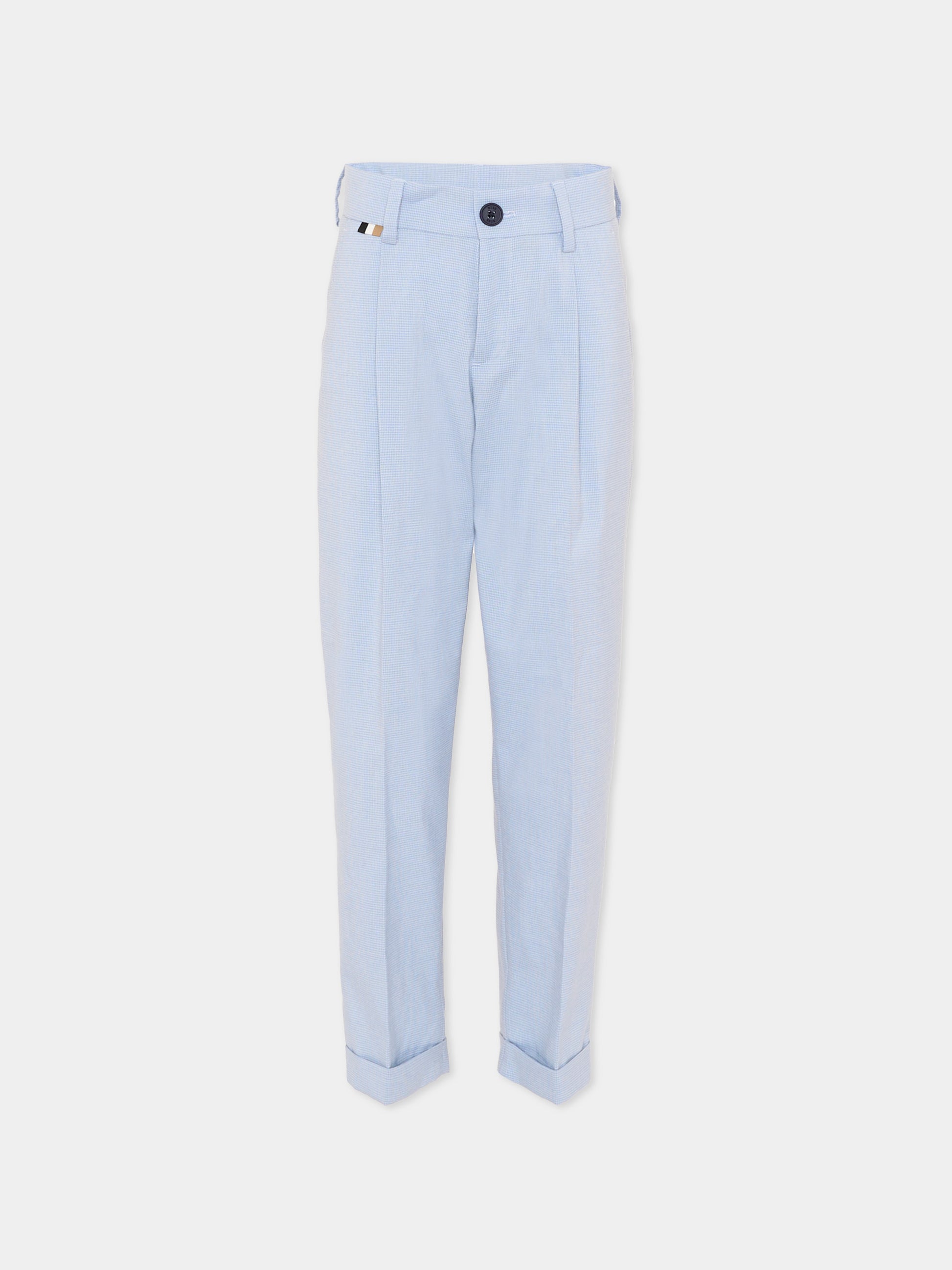 Pantaloni celesti per bambino,Boss,J52916 057
