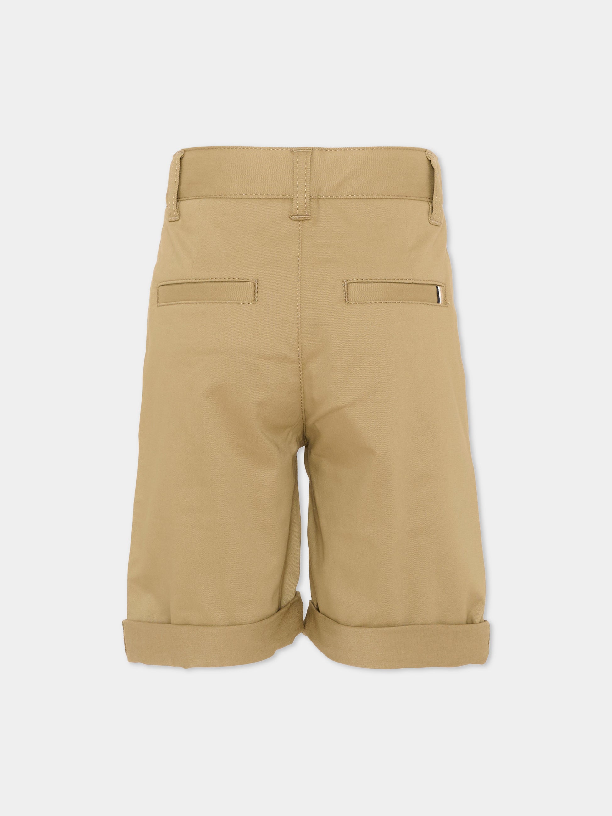 Shorts beige per bambino,Boss,J52921 295