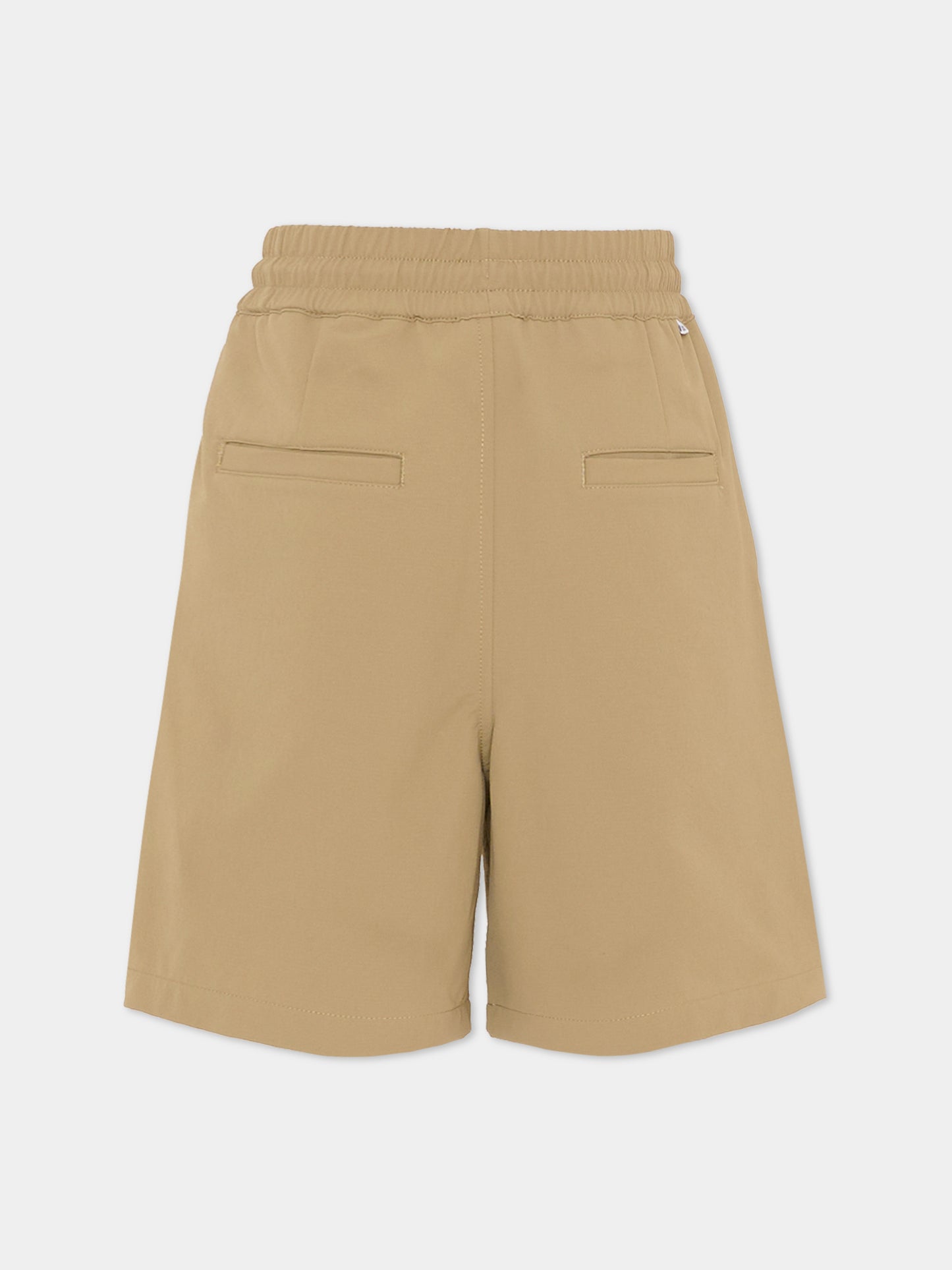 Shorts beige per bambino con logo,Boss,J52931 295