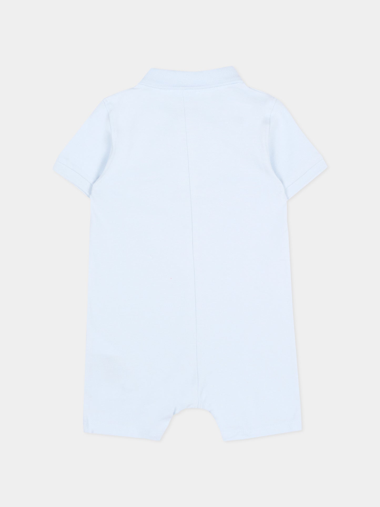 Pagliaccetto celeste per neonato con logo,Boss,J53033 771