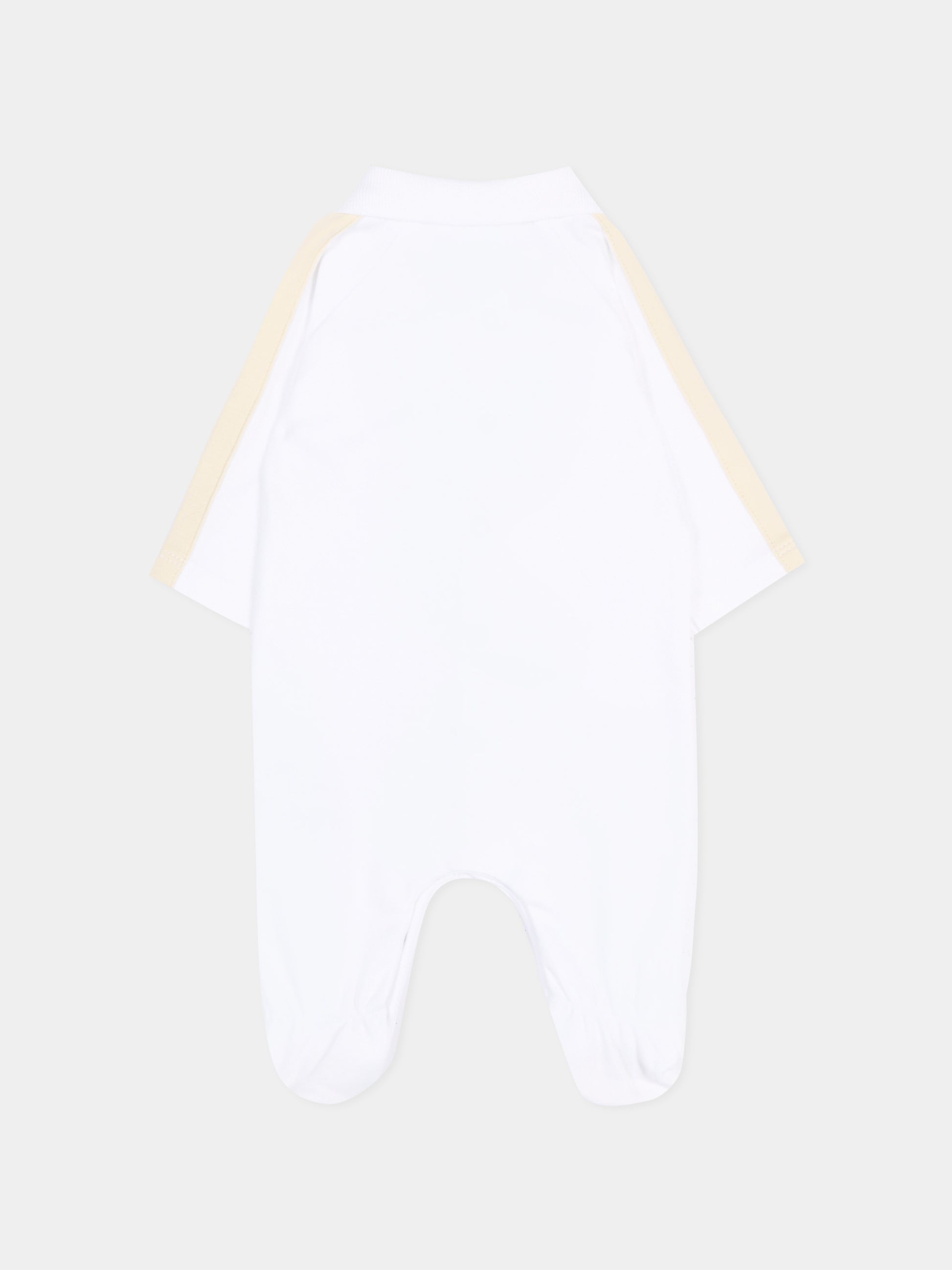 Tutina avorio per neonato con logo,Boss,J53041 10P