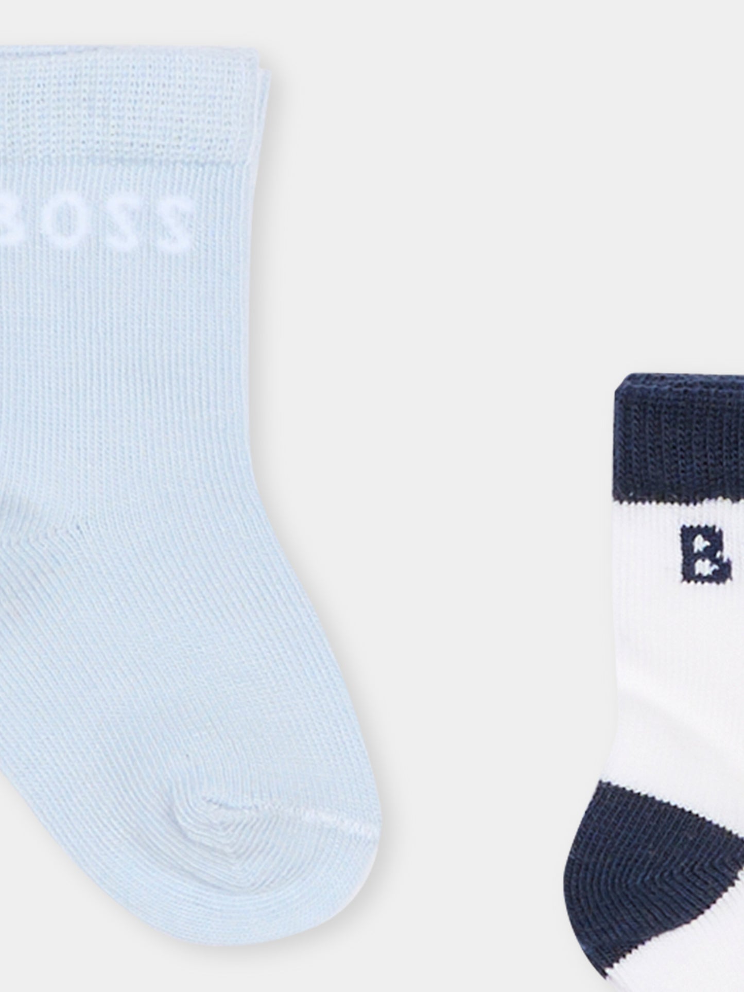 Set calzini bianco per neonato con logo,Boss,J53096 10P