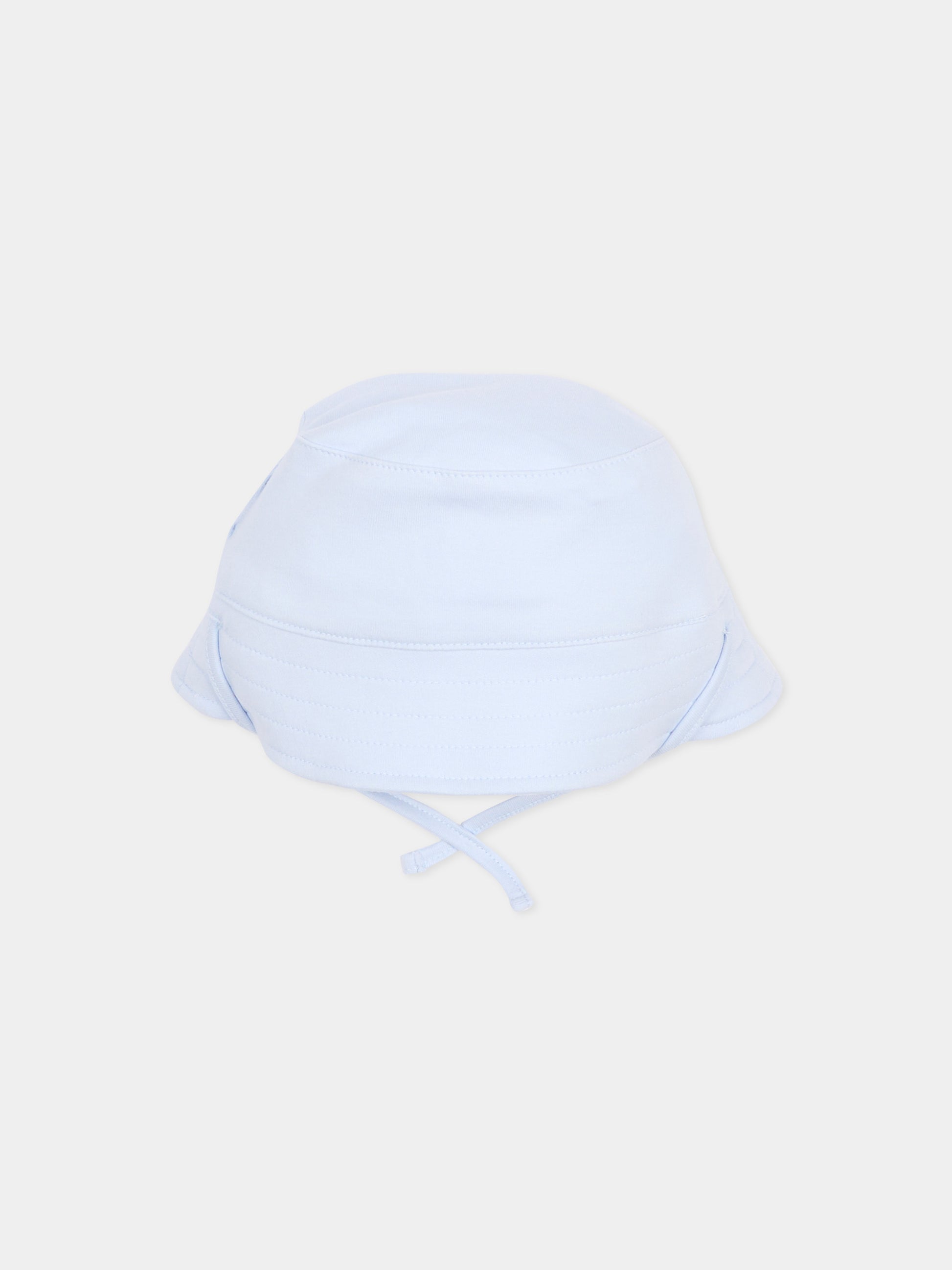 Cloche reversibile celeste per neonato con logo,Boss,J53097 771
