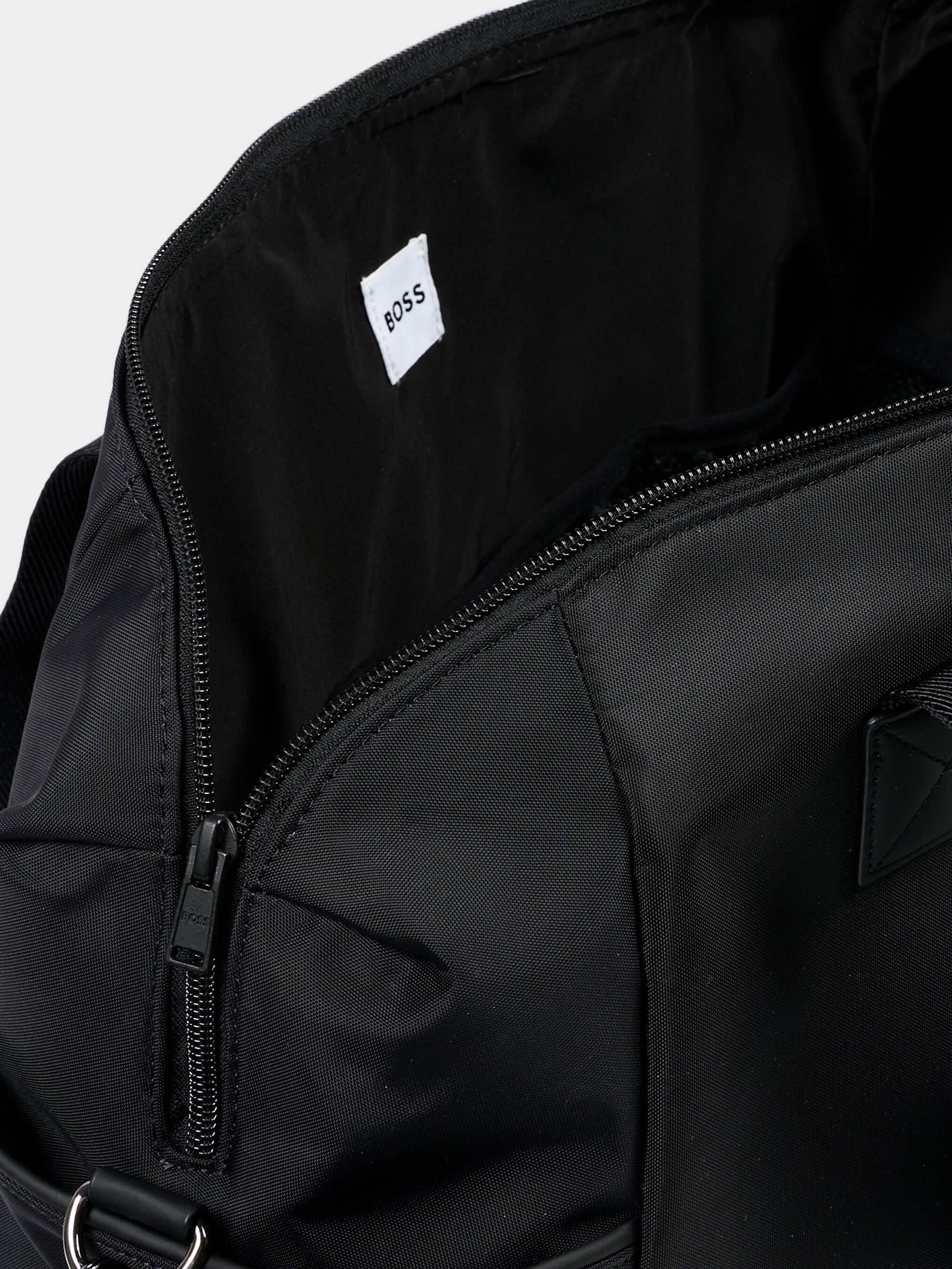 Borsa mamma nero per neonato con logo,Boss,J53106 09B