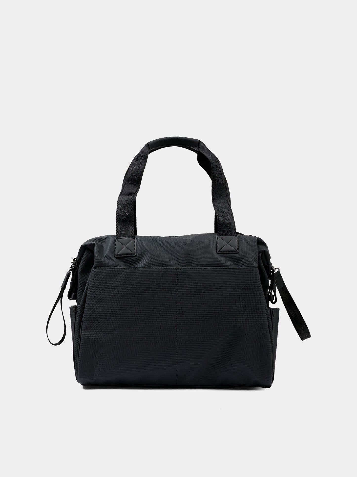 Borsa mamma nera per neonato con logo,Boss,J53110 09B