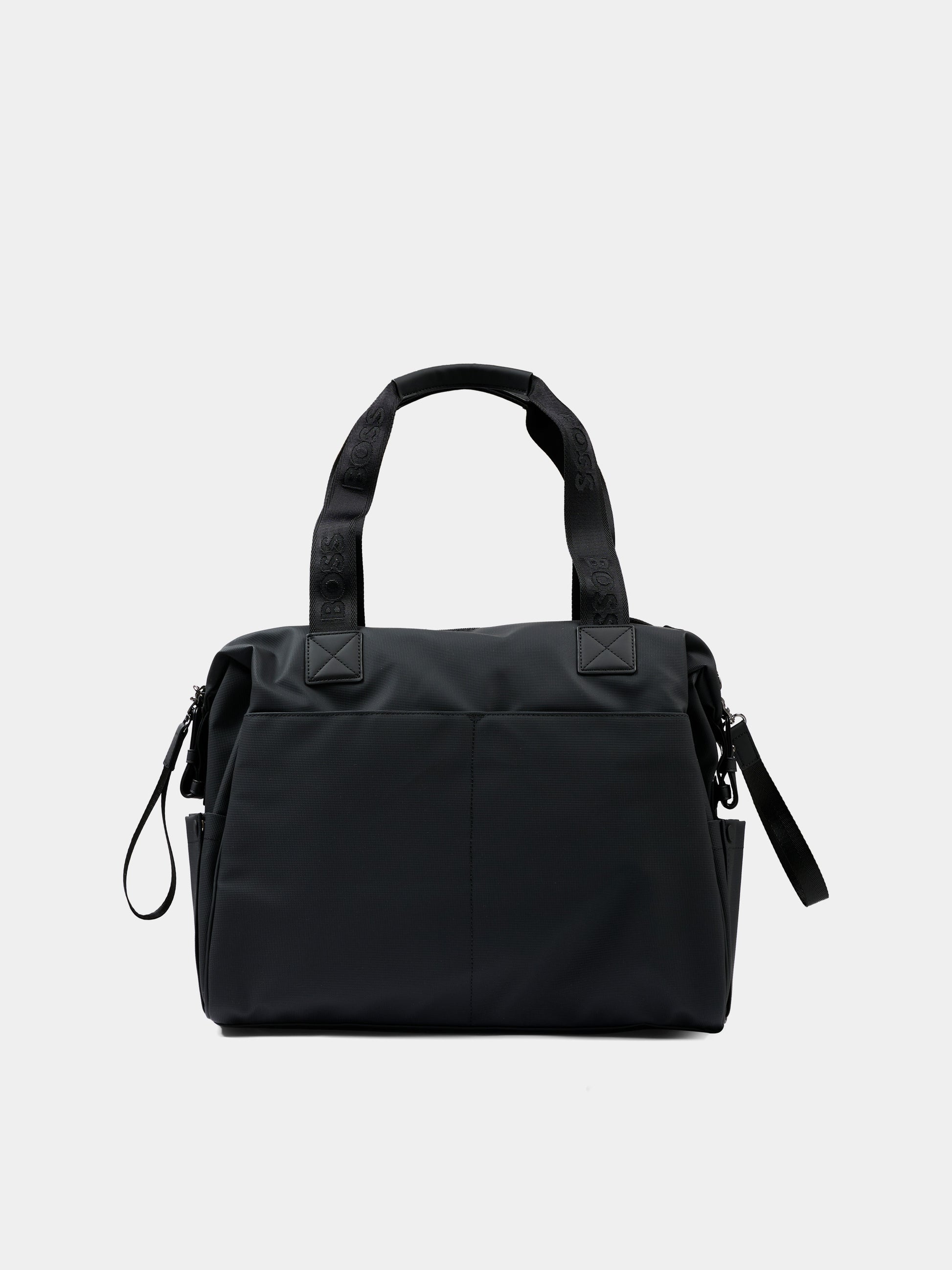 Borsa mamma nera per neonato con logo,Boss,J53110 09B