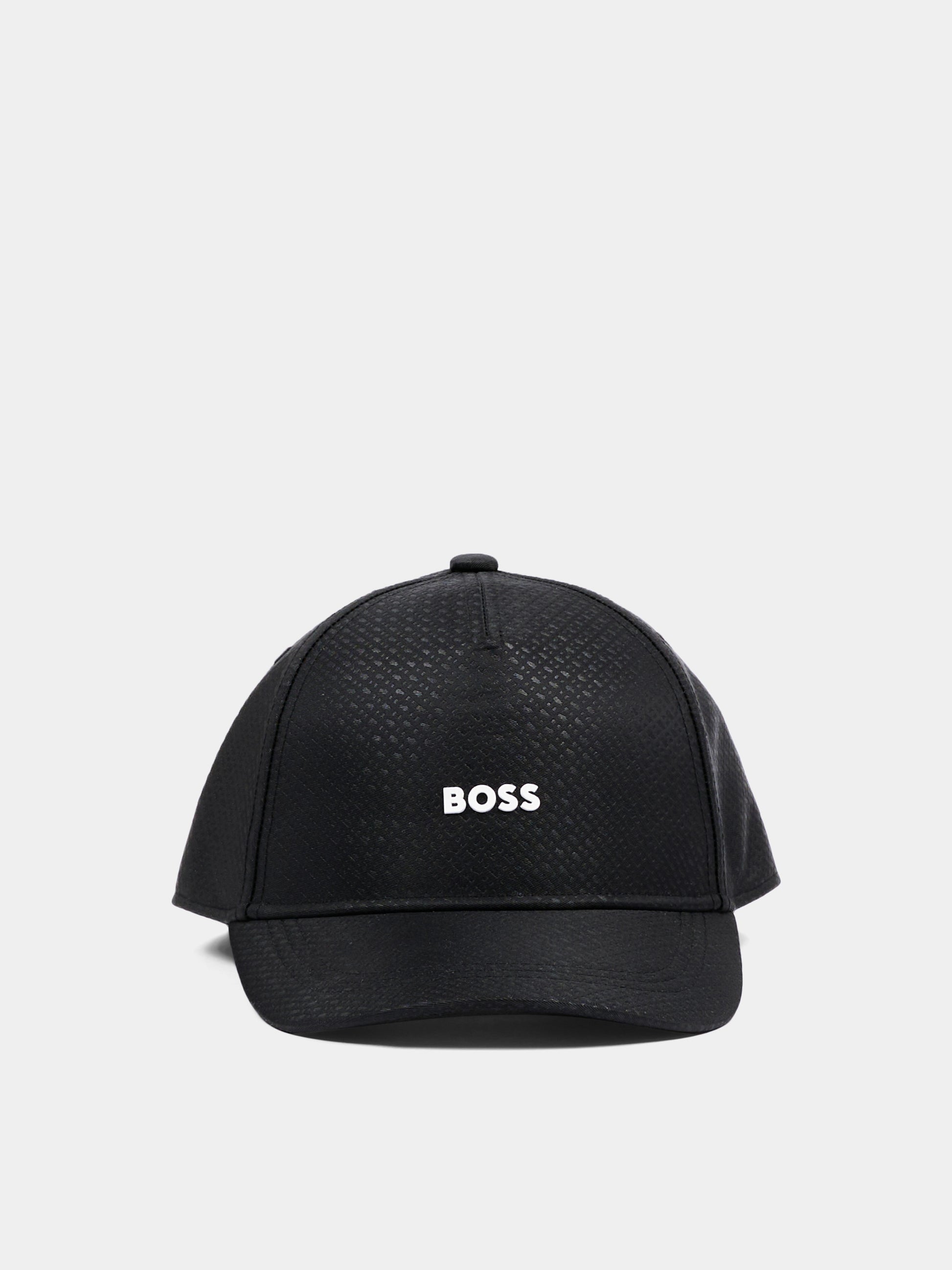 Cappello con visiera nero per bambino con logo,Boss,J53121 09B