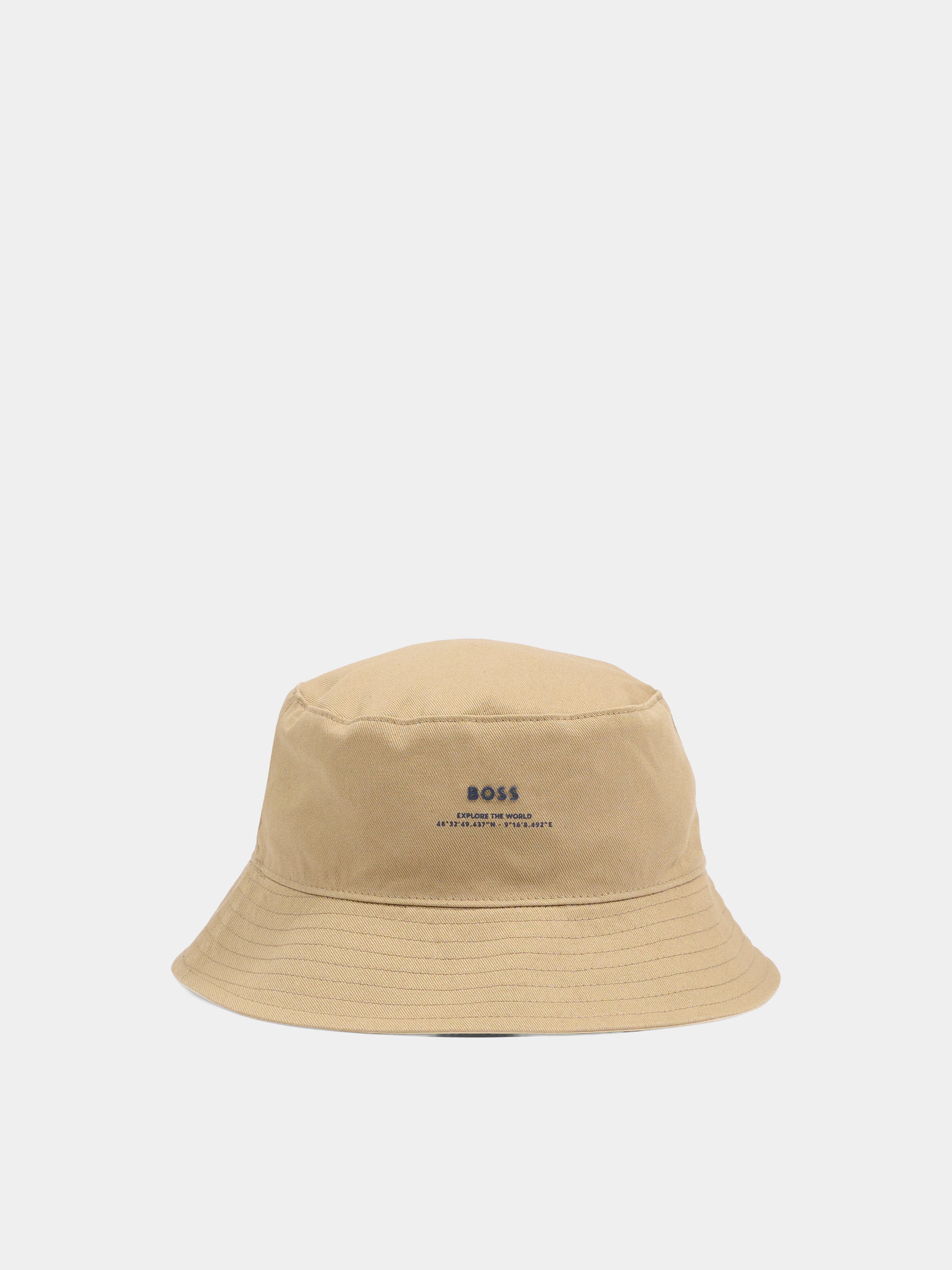 Cloche beige per bambino con logo,Boss,J53124 249