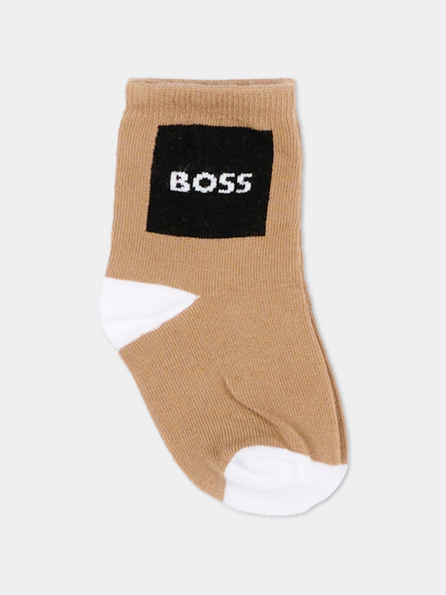 Calzini multicolor per neonato con logo,Boss,J53146 09B