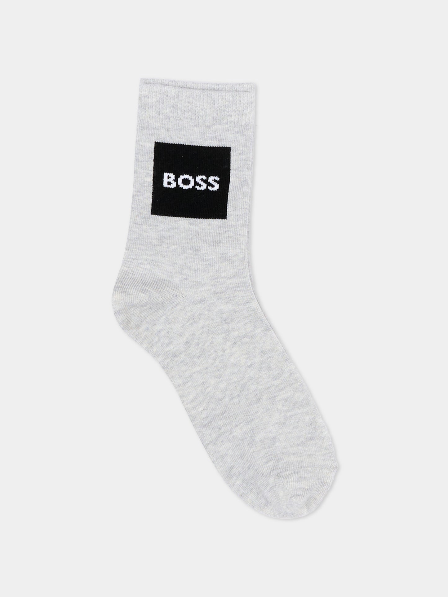Calzini multicolor per bambino con logo,Boss,J53152 881