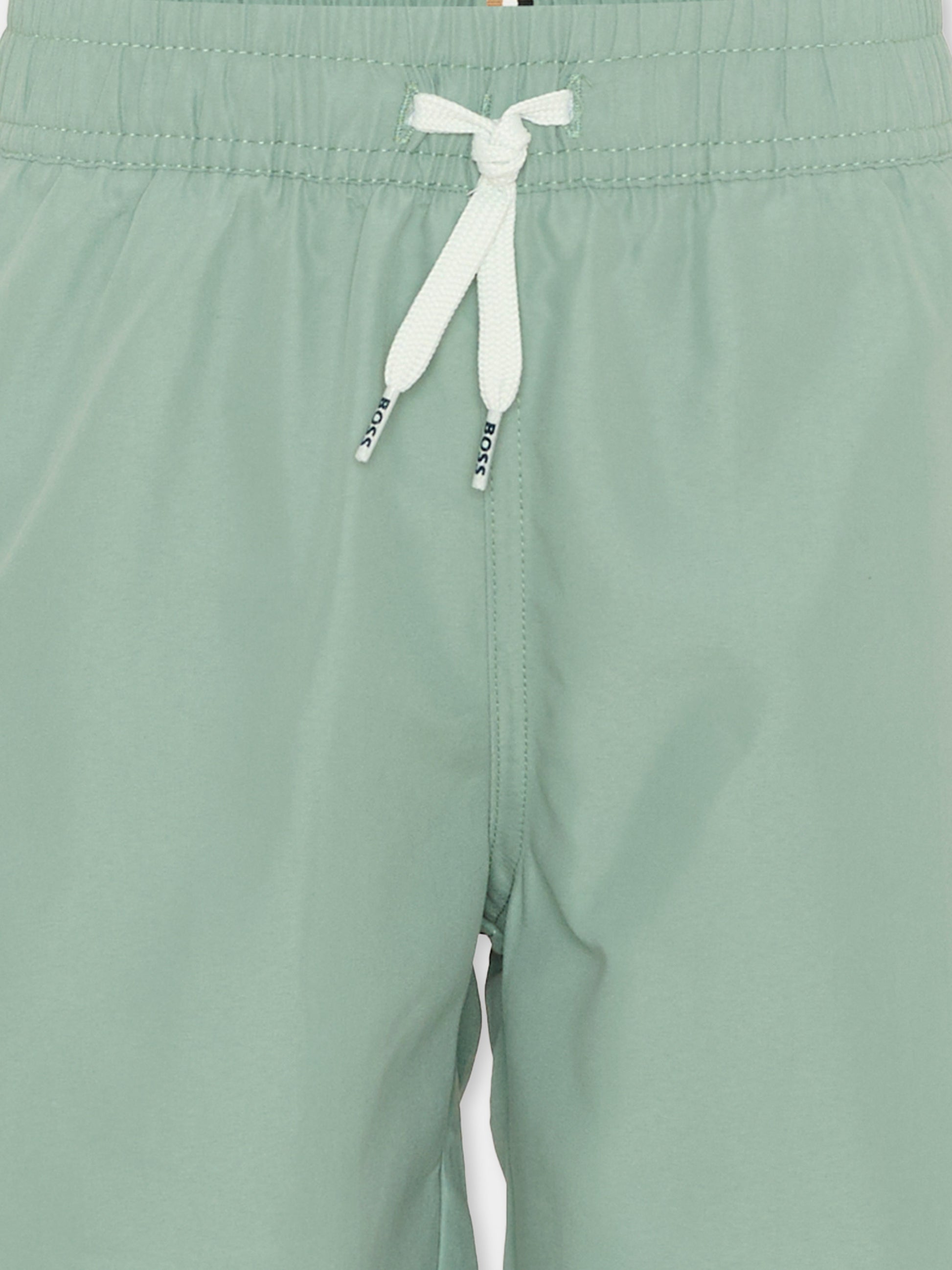 Boxer mare verde per bambino logo BOSS,Boss,J53171 64U