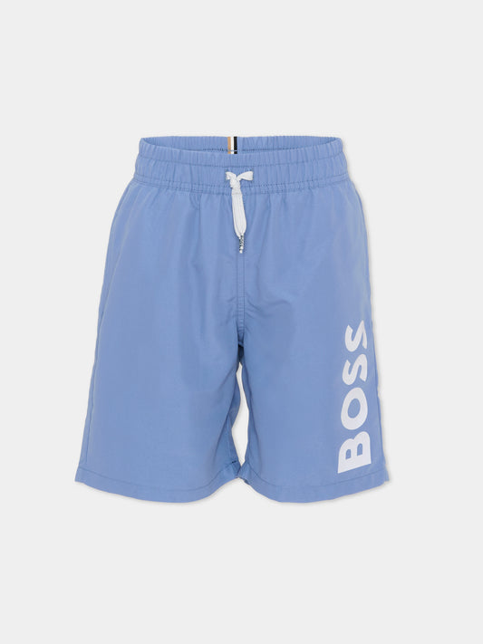 Boxer mare celeste per bambino logo,Boss,J53171 881