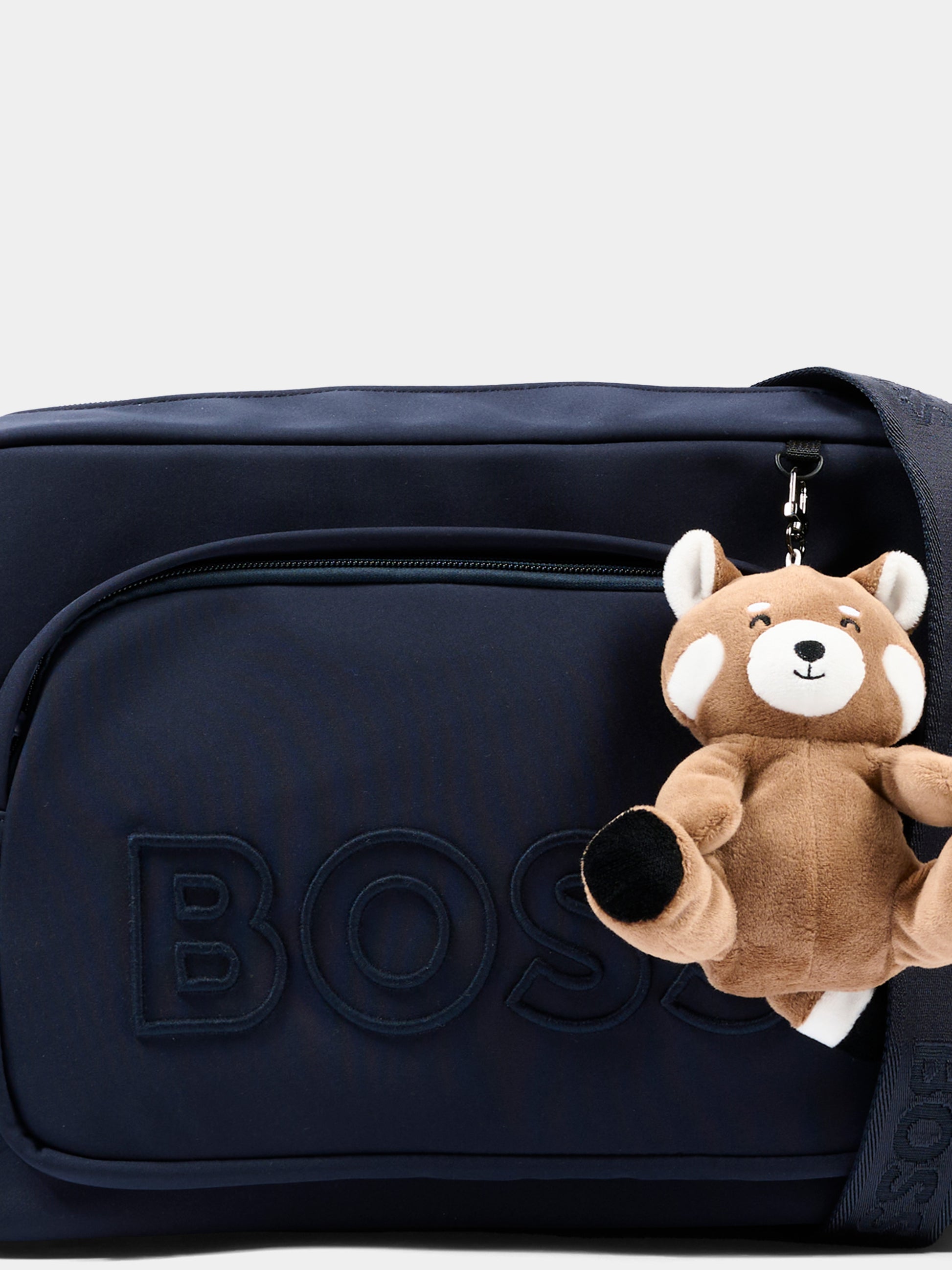 Borsa mamma blu per neonati con logo,Boss,J53178 849