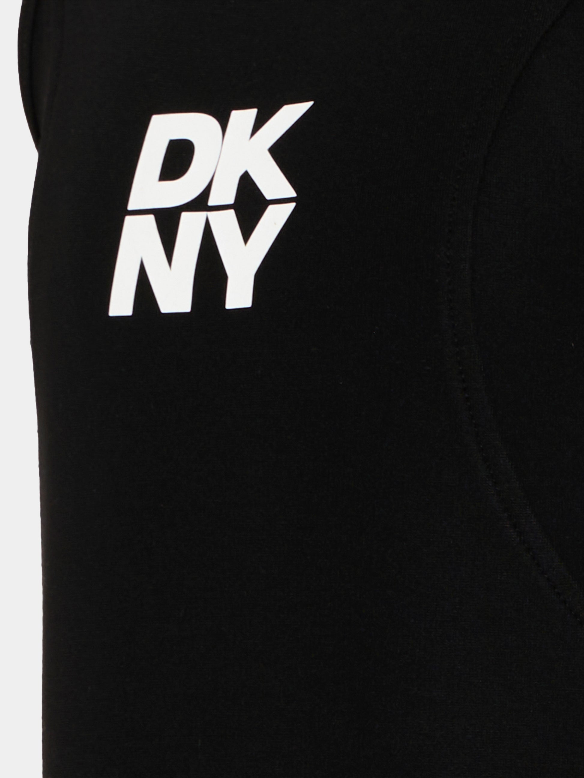 Completo sportivo nero per bambina con logo,Dkny,D62569 N50