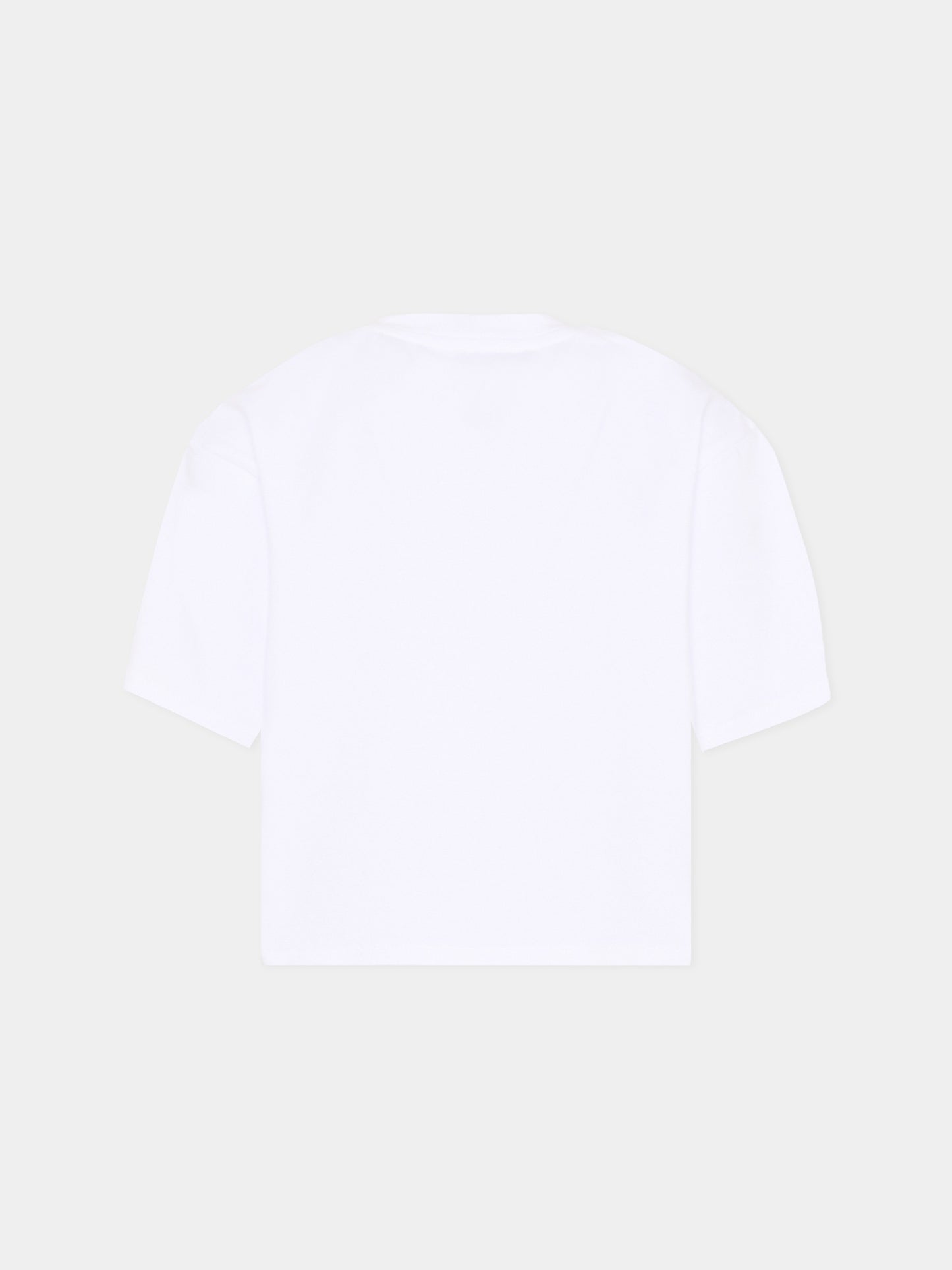 T-Shirt bianca per bambina con logo,Dkny,D62621 N54