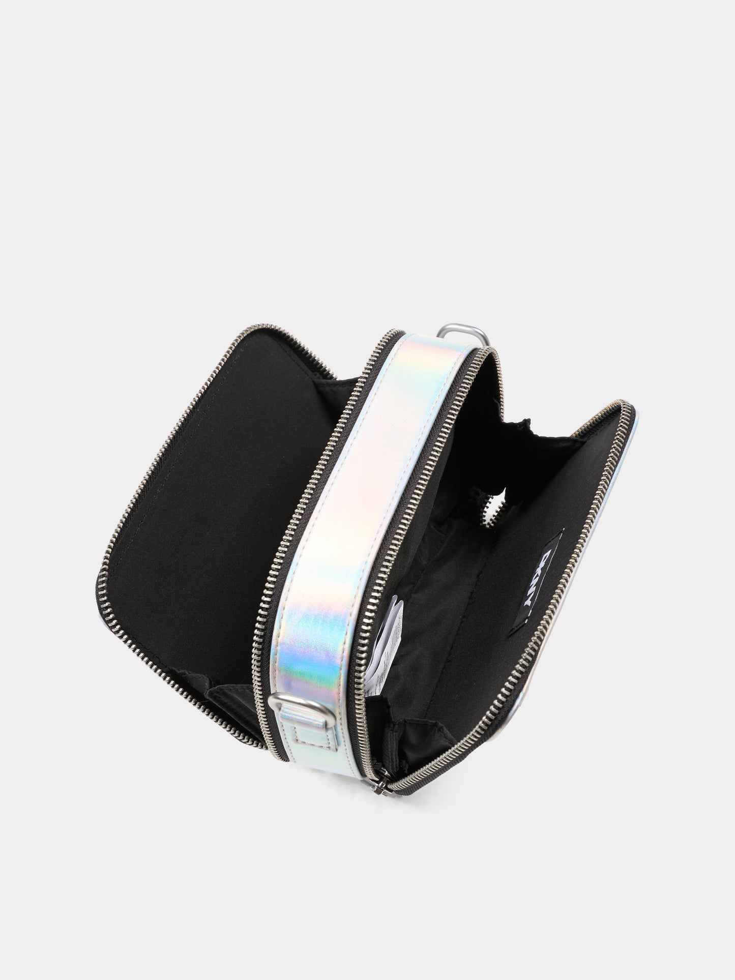 Borsa argento per bambina con logo,Dkny,D62639 111