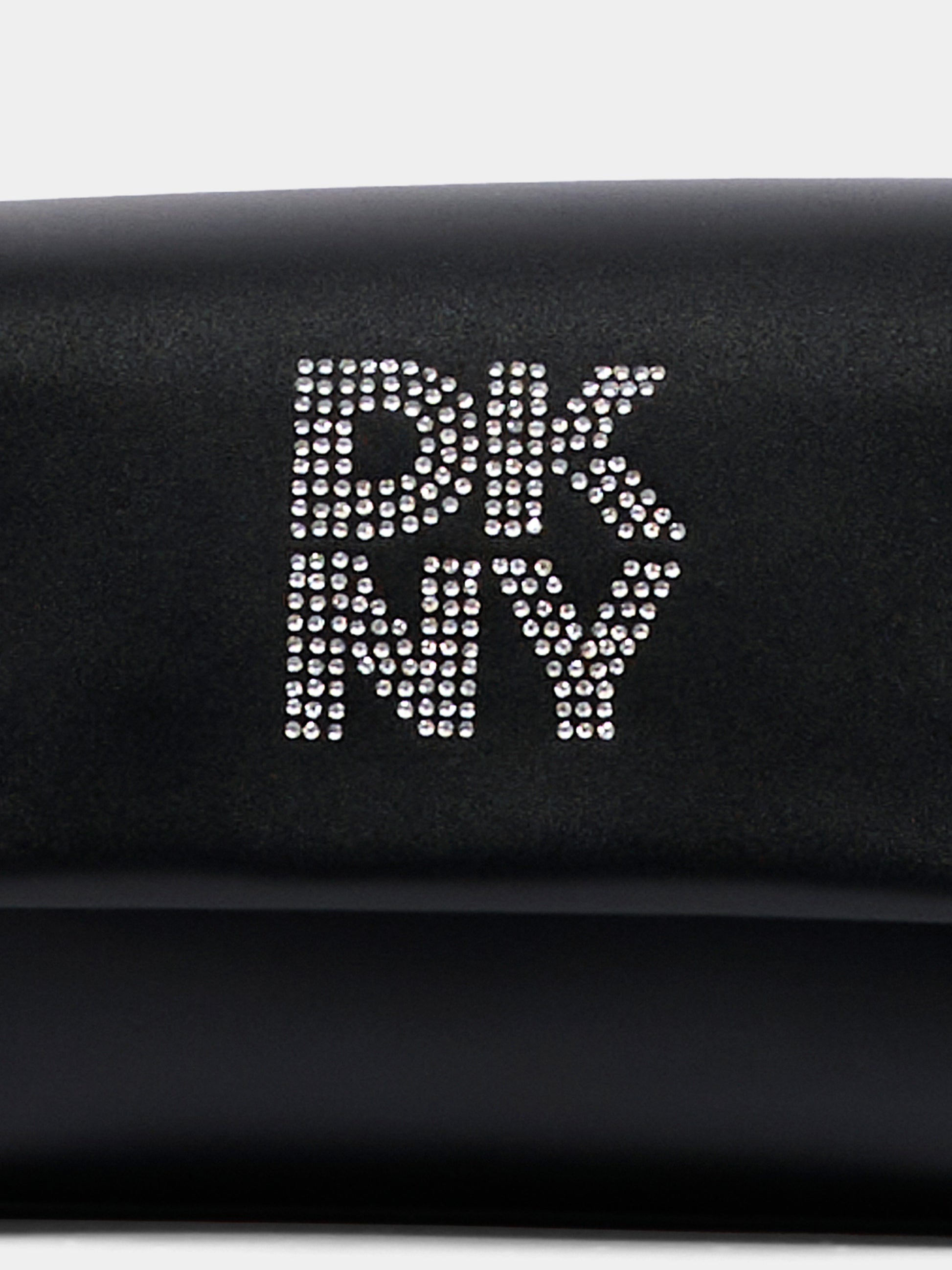 Borsa casual nera per bambina con logo,Dkny,D62685 09B