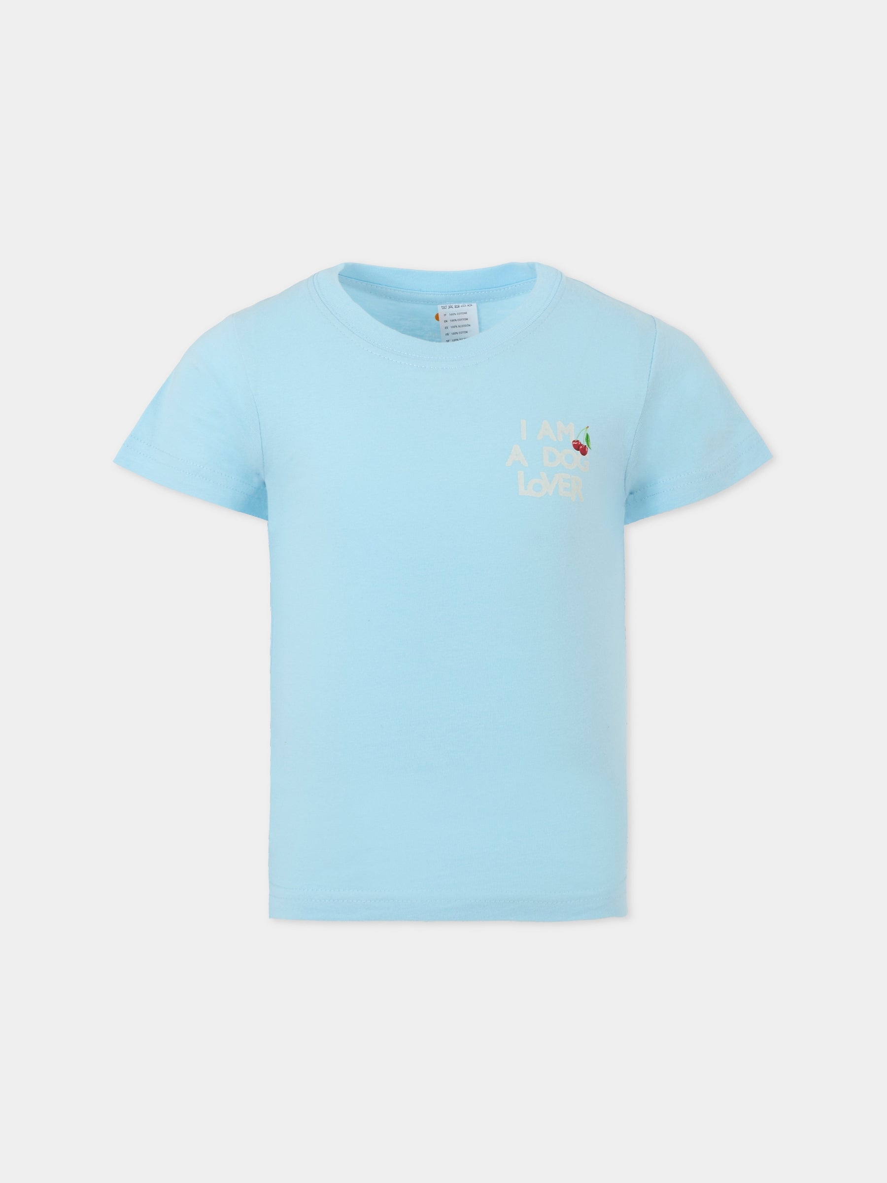 T-shirt celeste per bambini Pets Dream,United Pets X Coccolebimbi,T-SHIRT CELESTE PER BAMBINI PETS DREAM